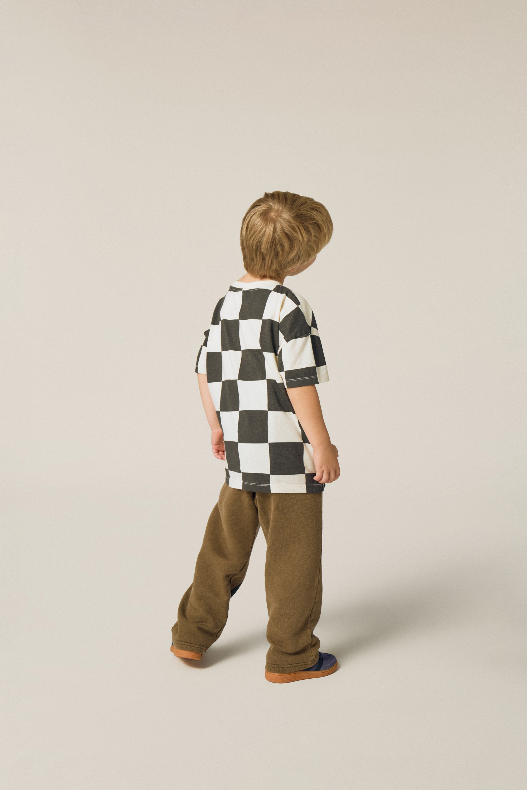 Checked T-Shirt - Ecru