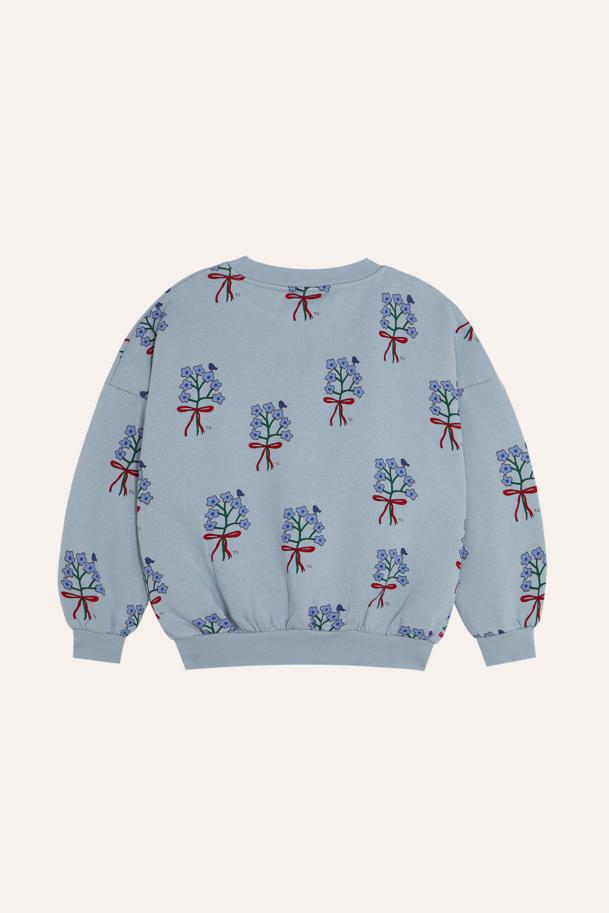 Bouquets Sweatshirt - Light Blue