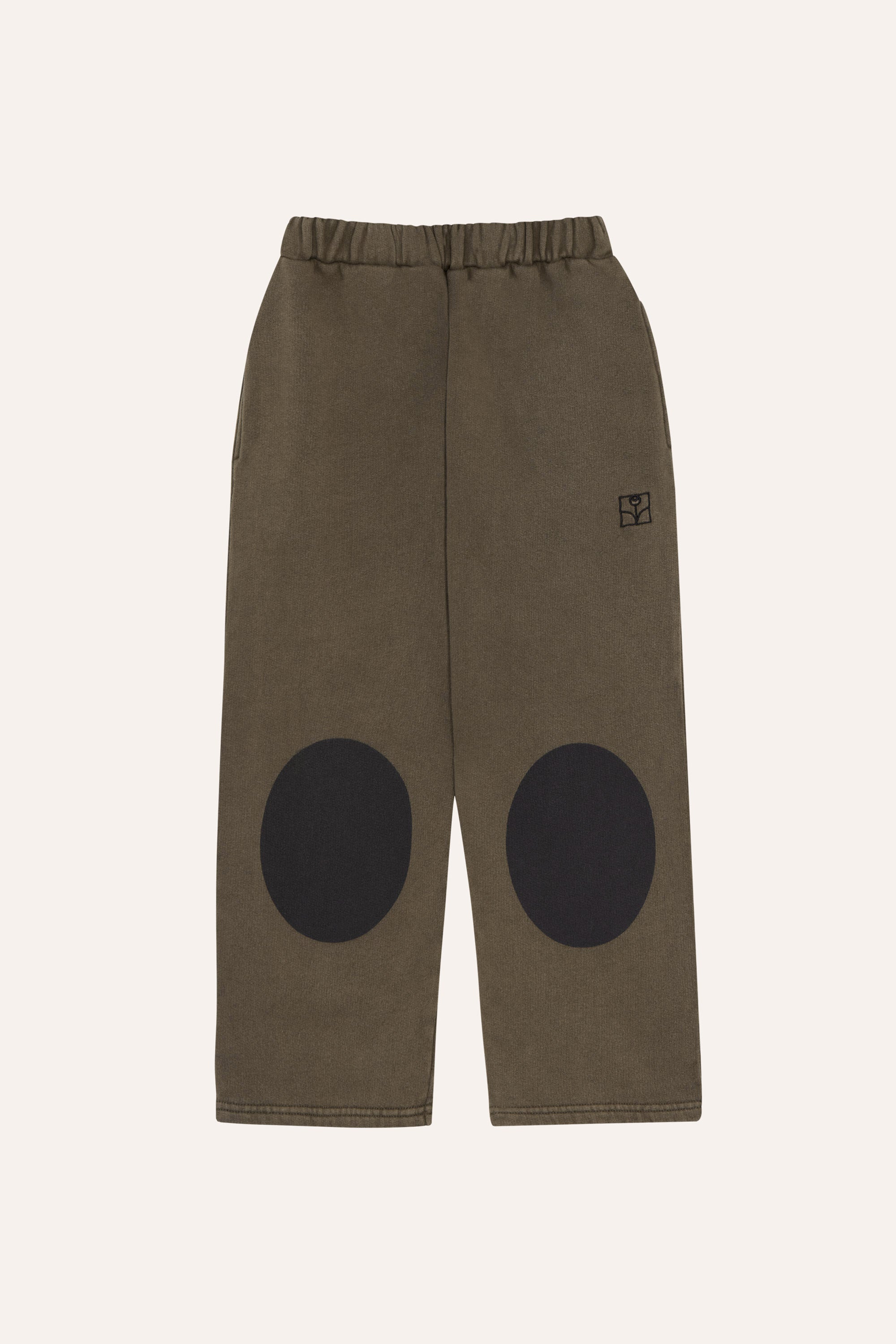 Grey Patches Jogging Trousers - Green