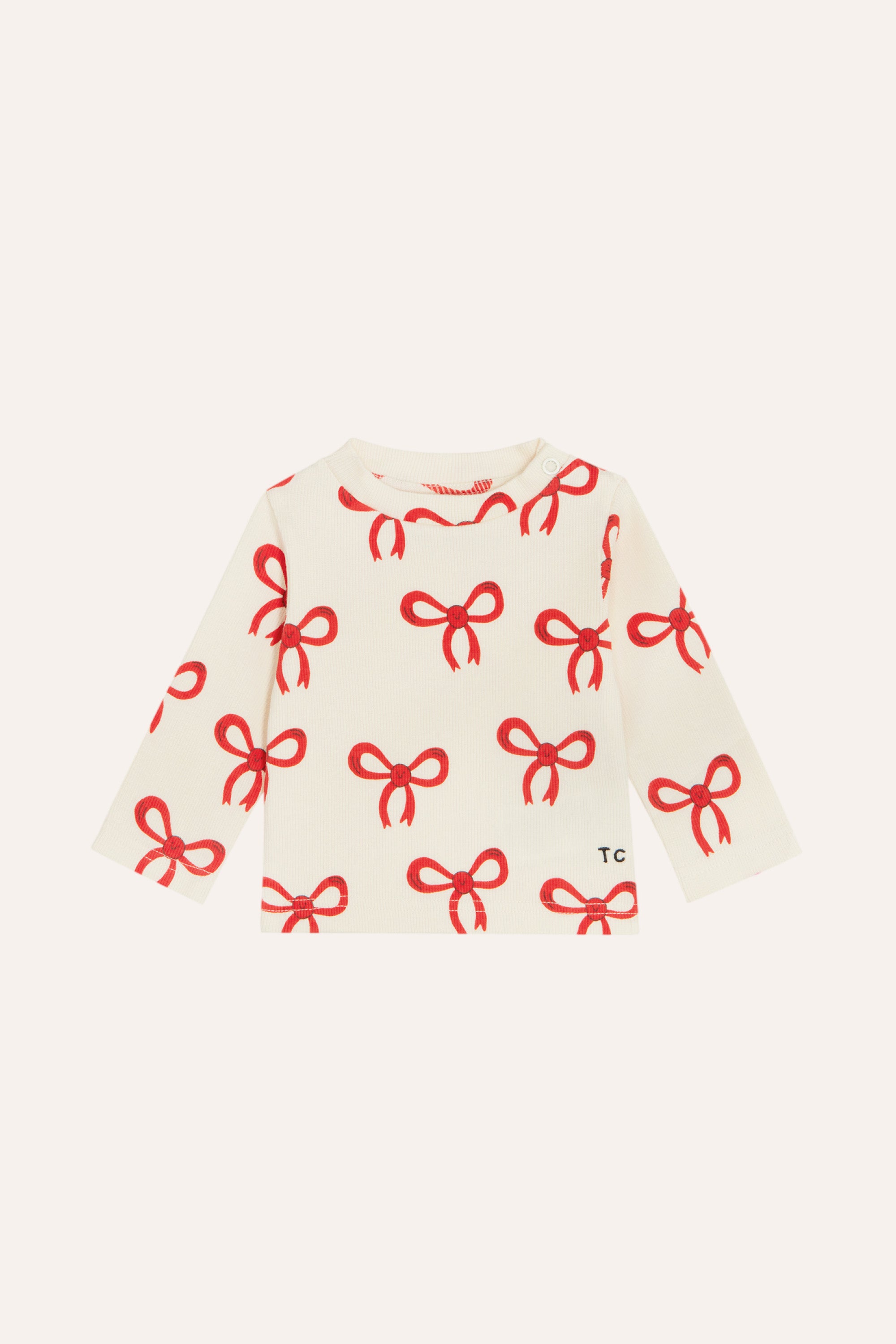 Big Bows Baby T-Shirt - Ecru