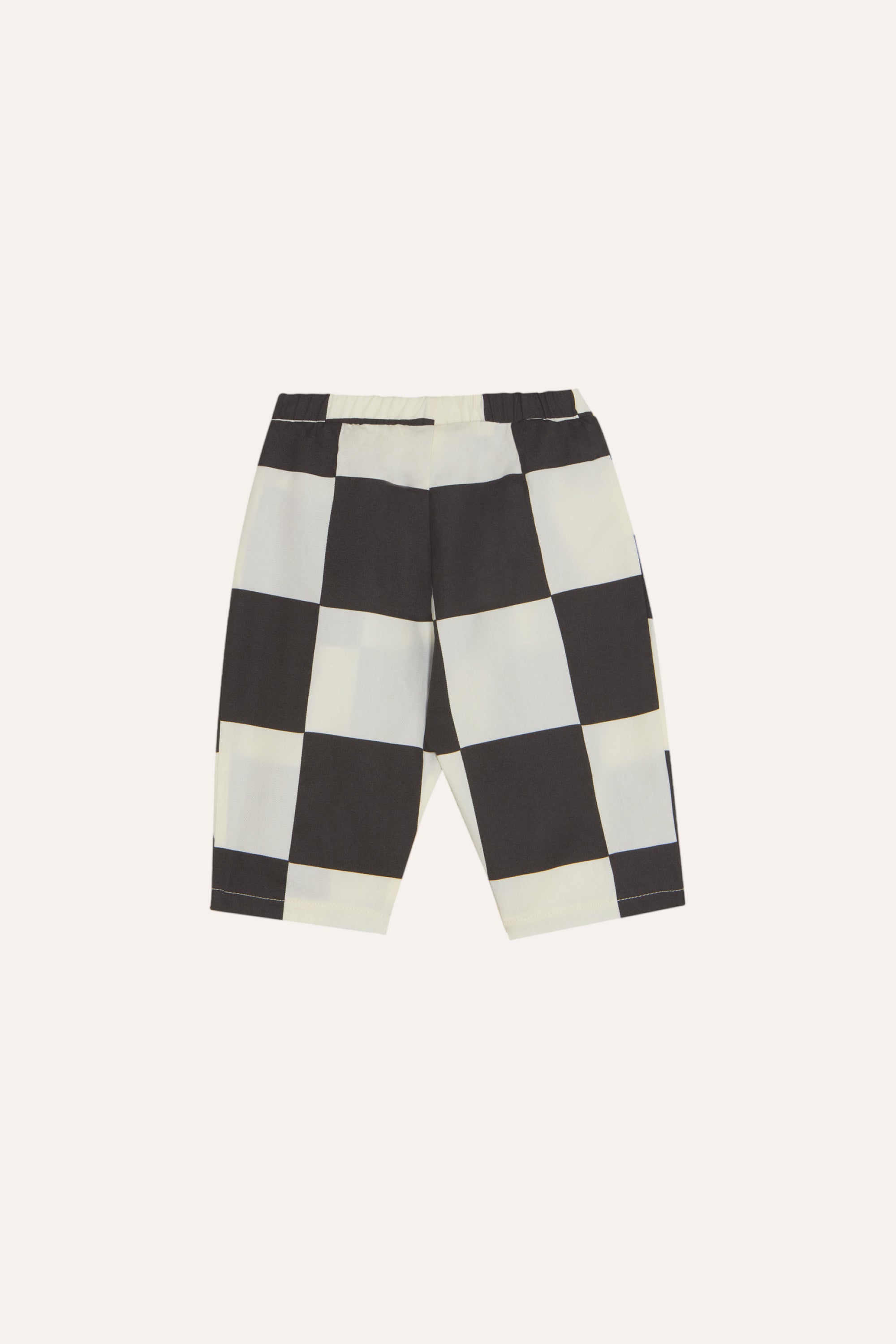 Checked Baby Trousers - Ecru
