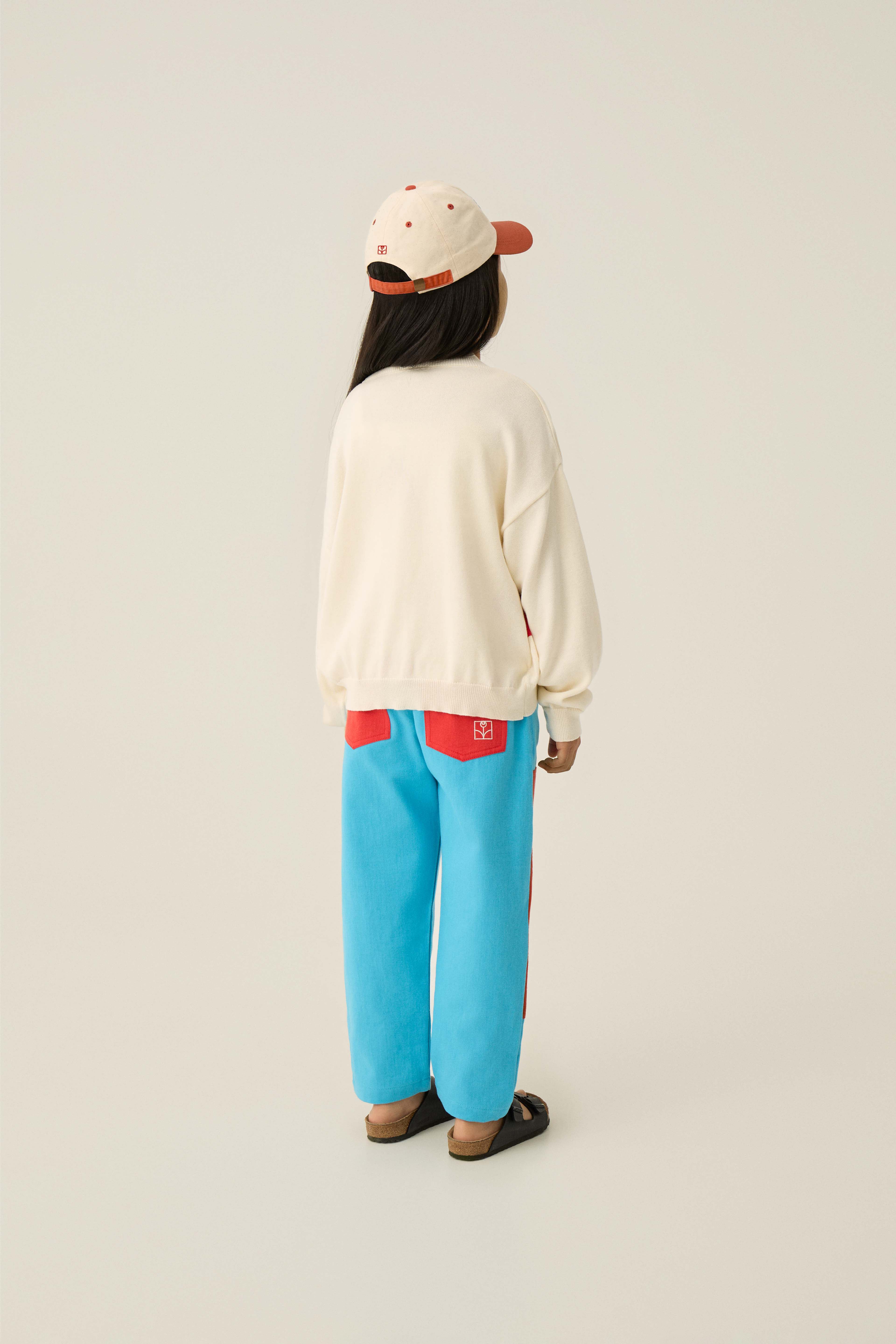Red Bands Cardigan - Ecru