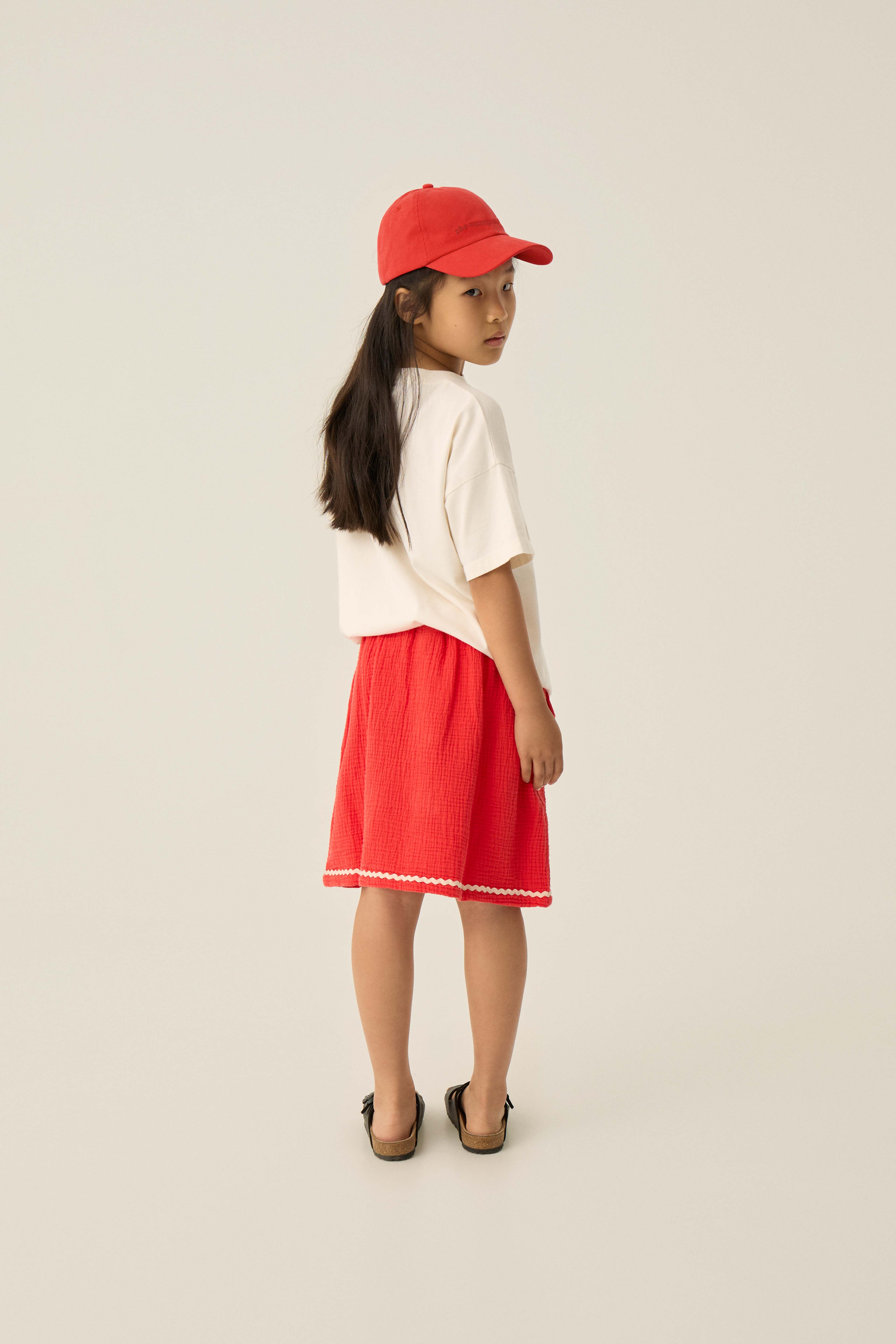 Red Bambula Skirt - Red