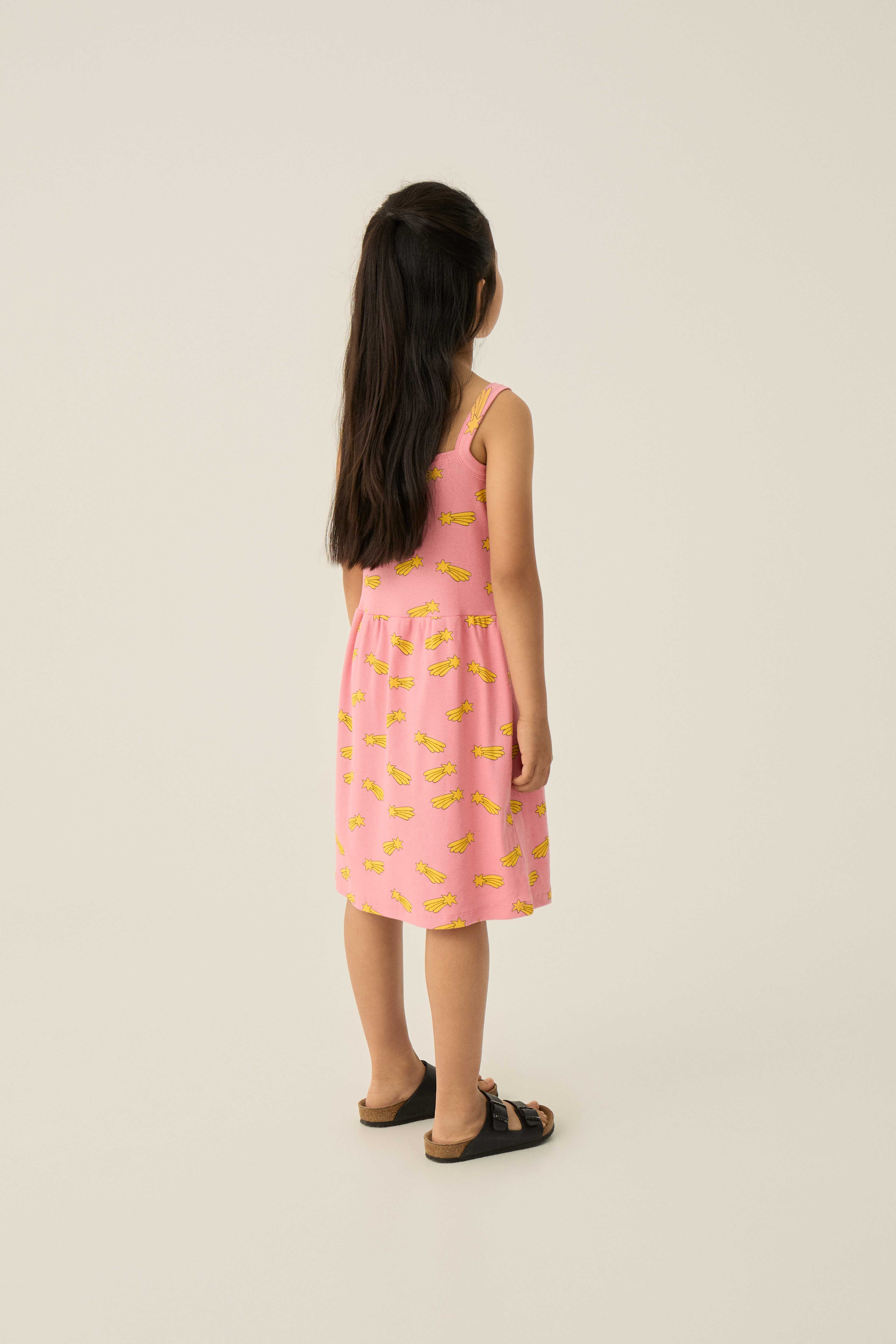 Falling Stars Allover Dress - Pink