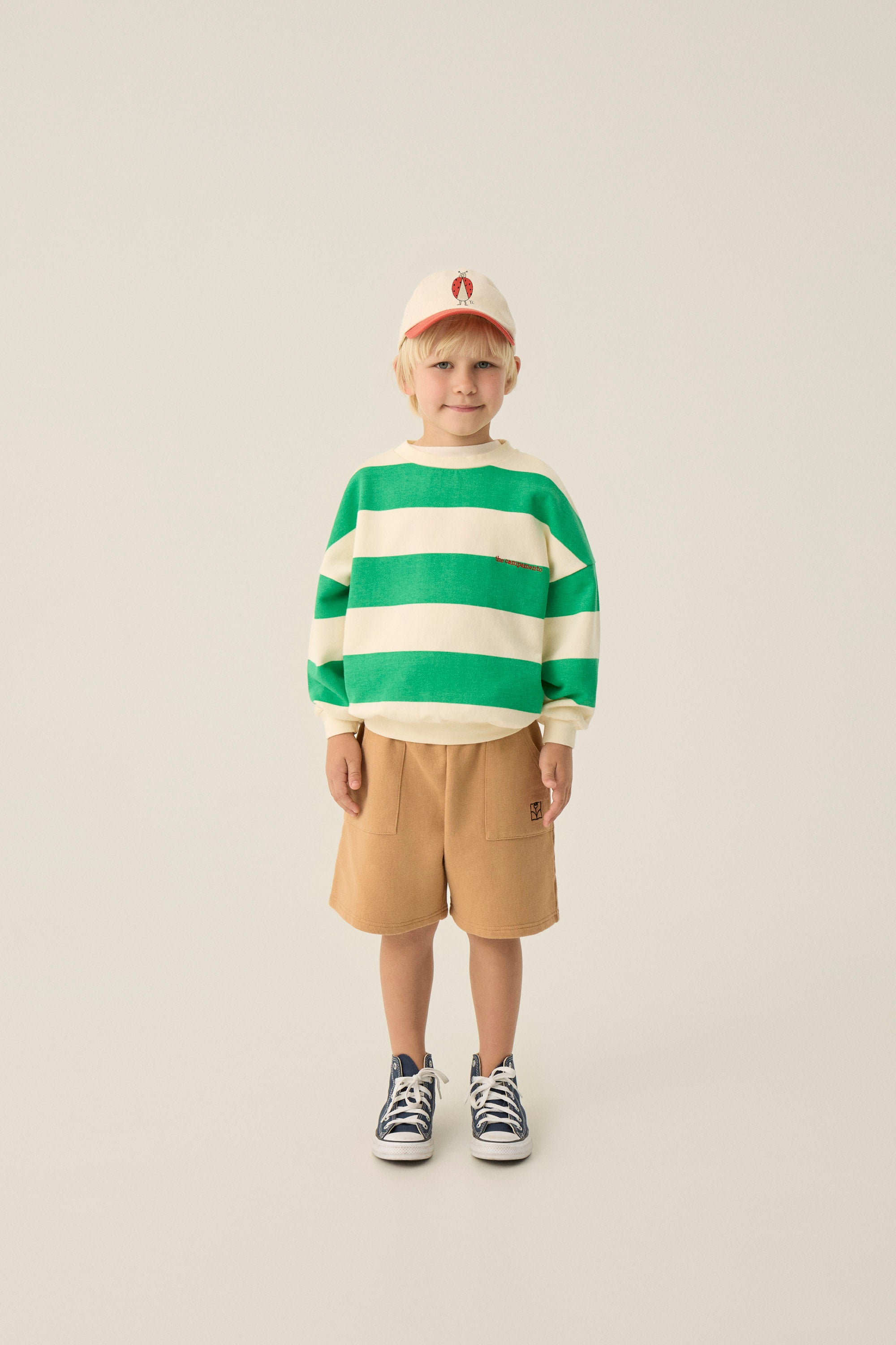 Green Stripes Sweatshirt - Green
