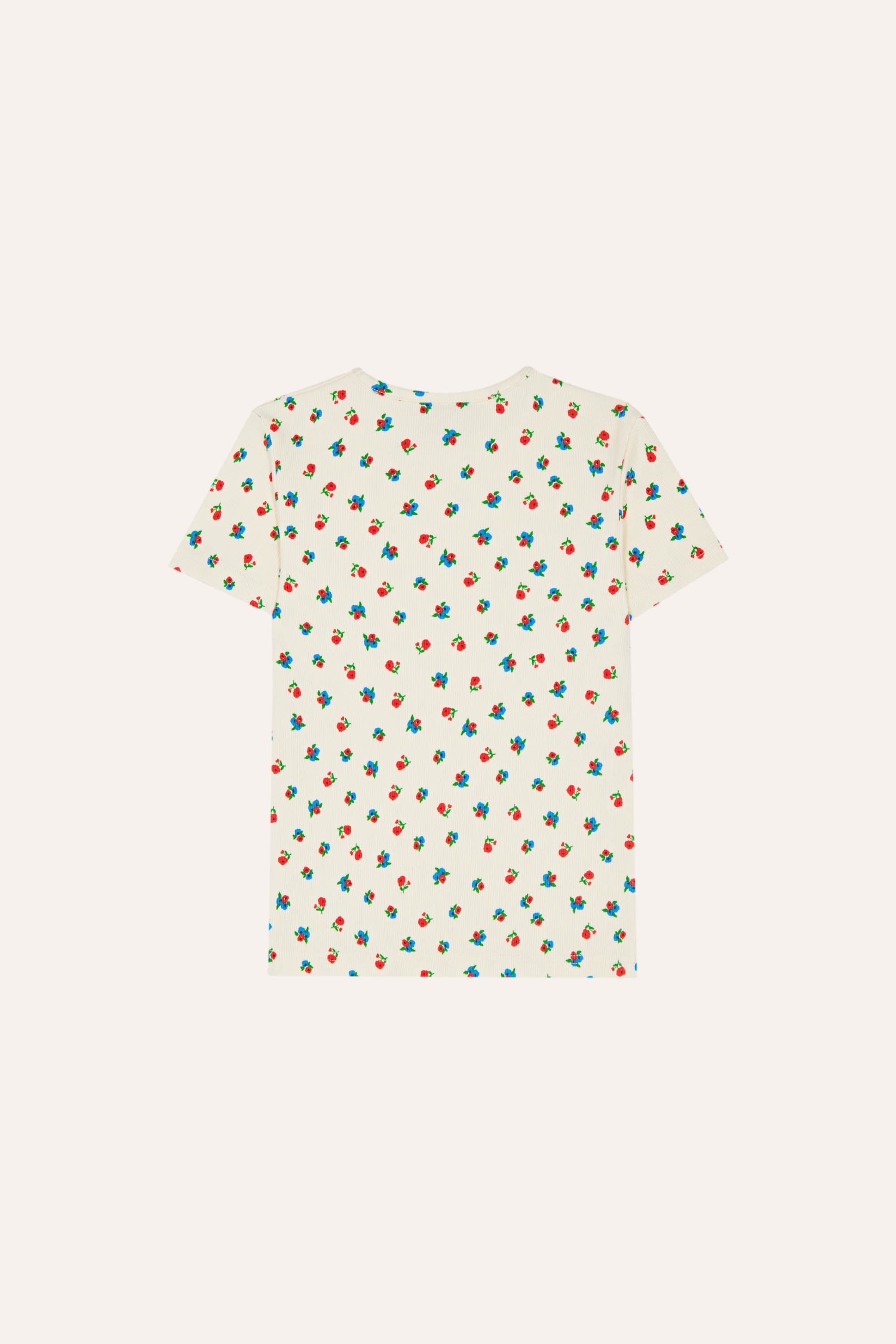 Small Flowers Allover T-Shirt - Ecru