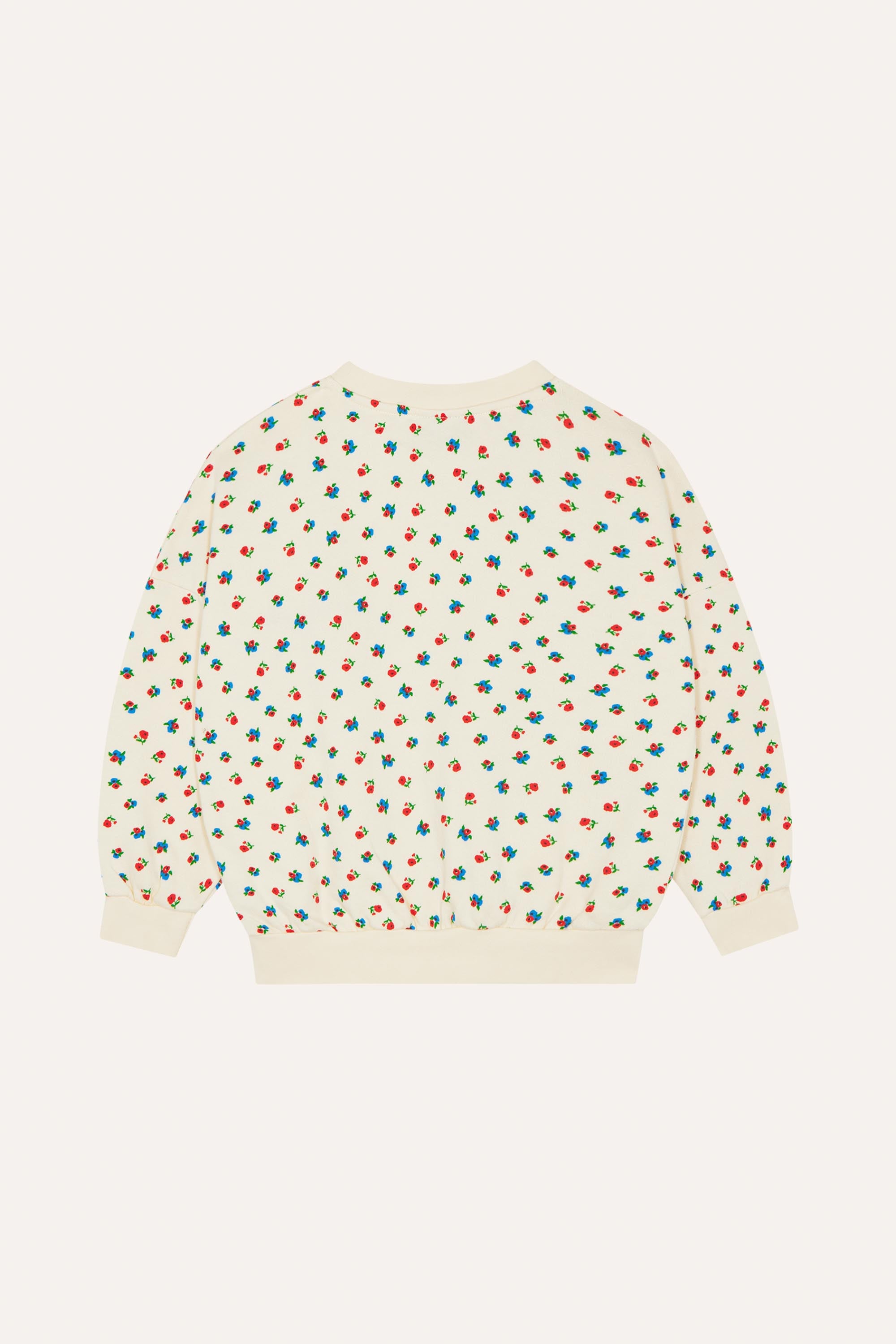 Small Flowers Allover Sweatshirt - Ecru