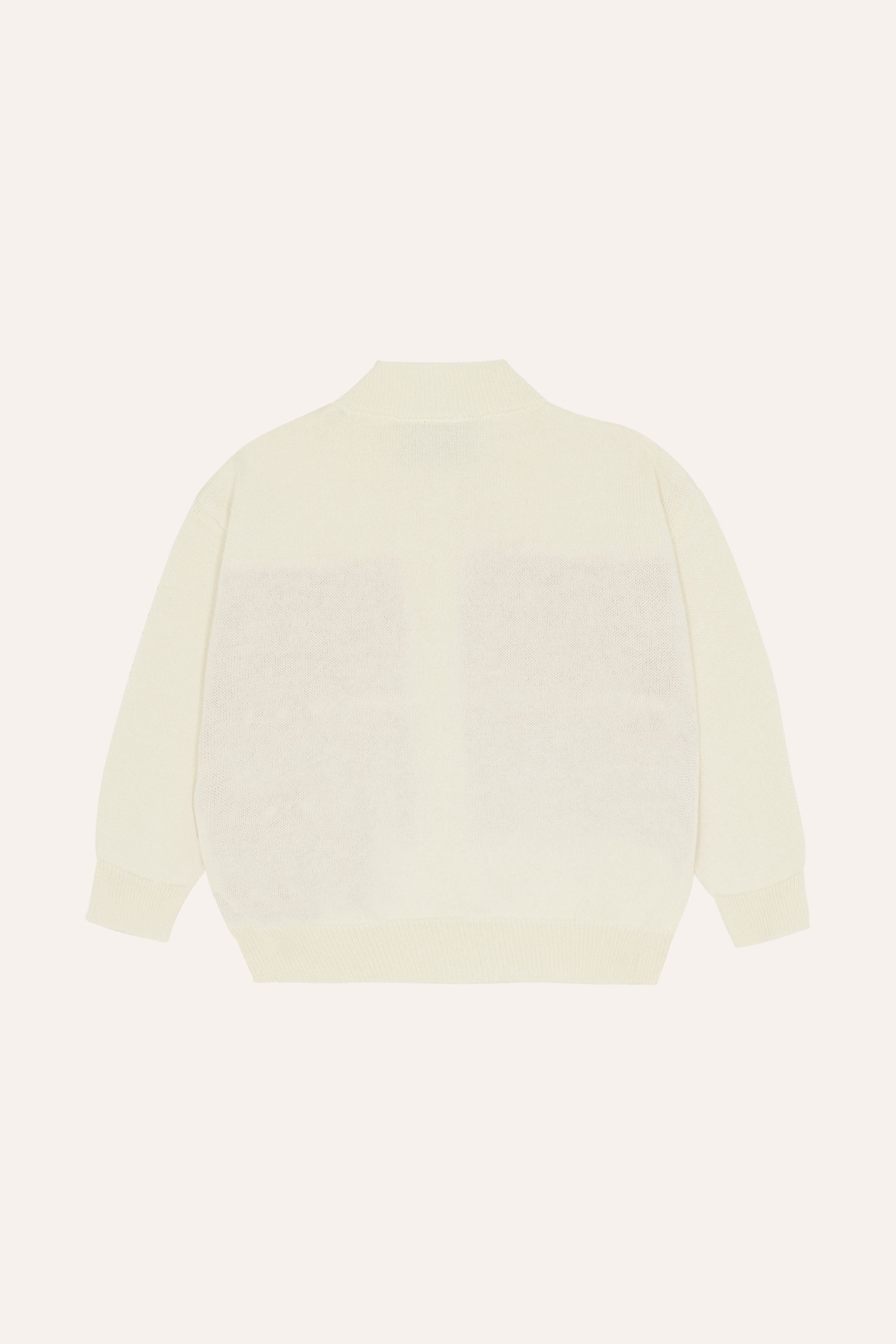 Red Bands Cardigan - Ecru