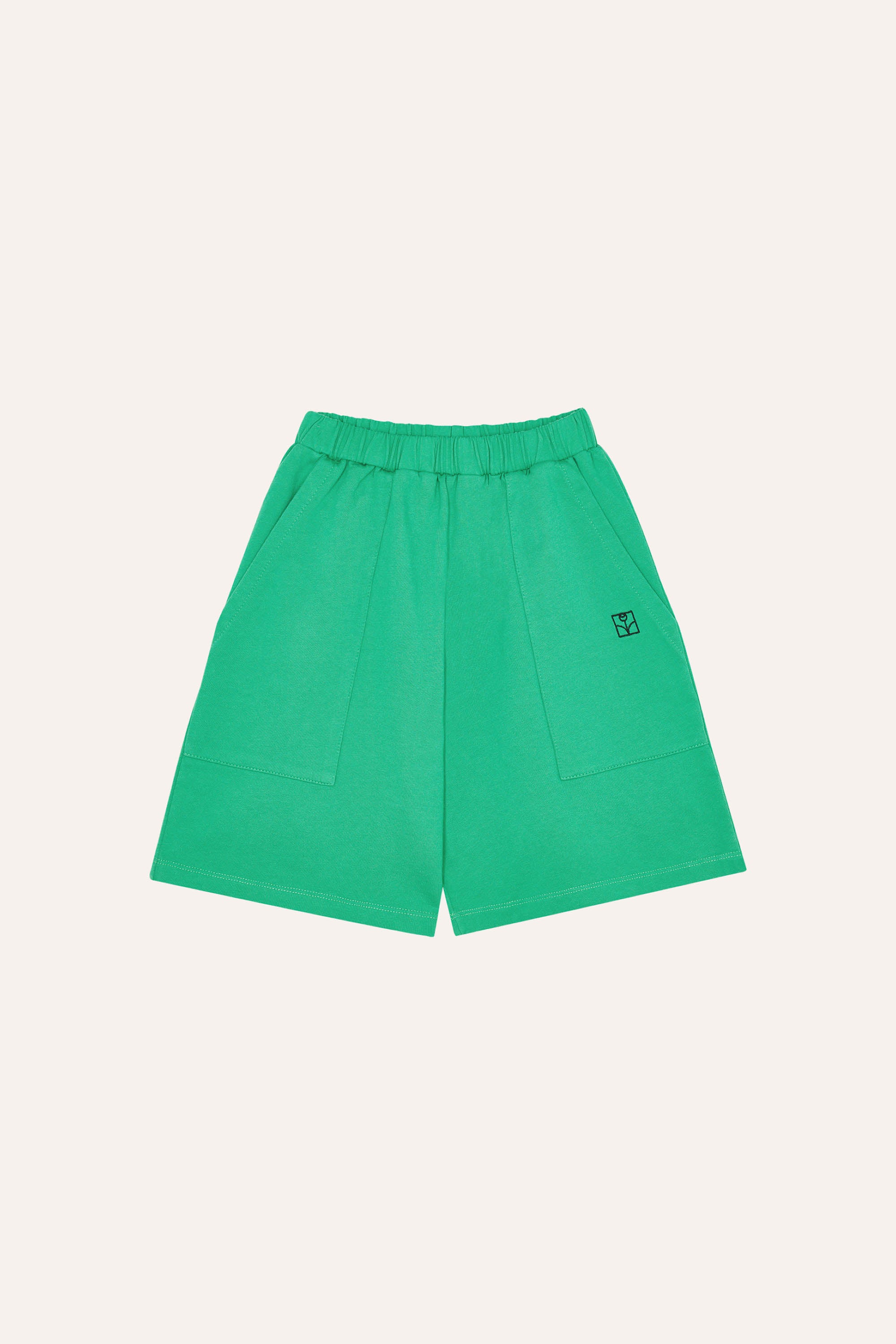 Green Washed Shorts - Green
