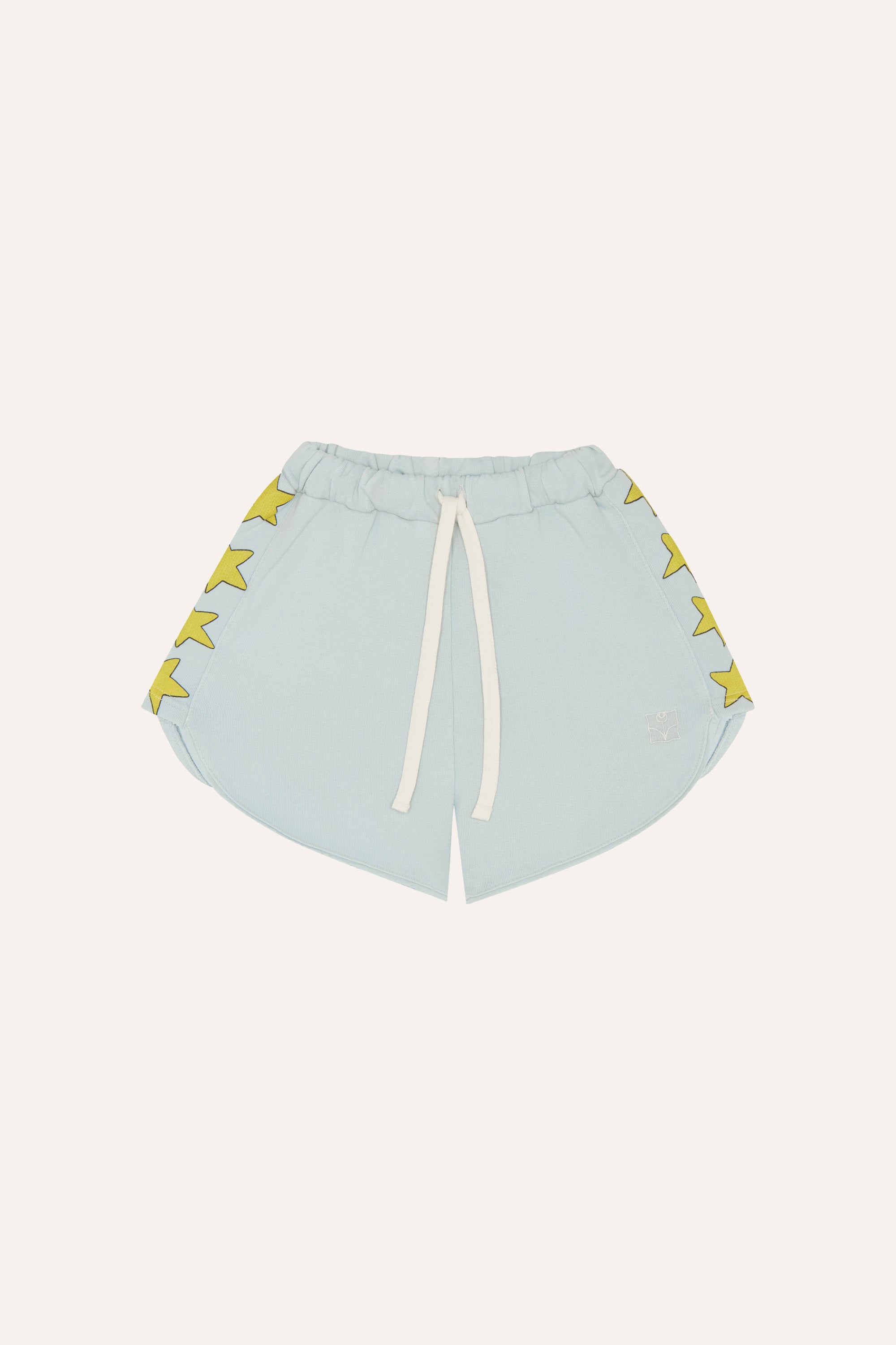 Stars Washed Shorts - Light Blue