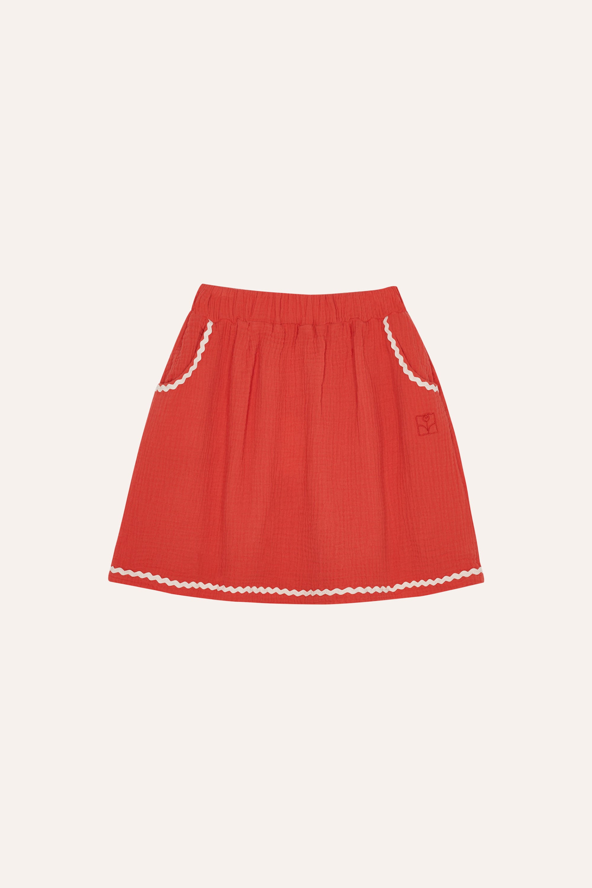 Red Bambula Skirt - Red