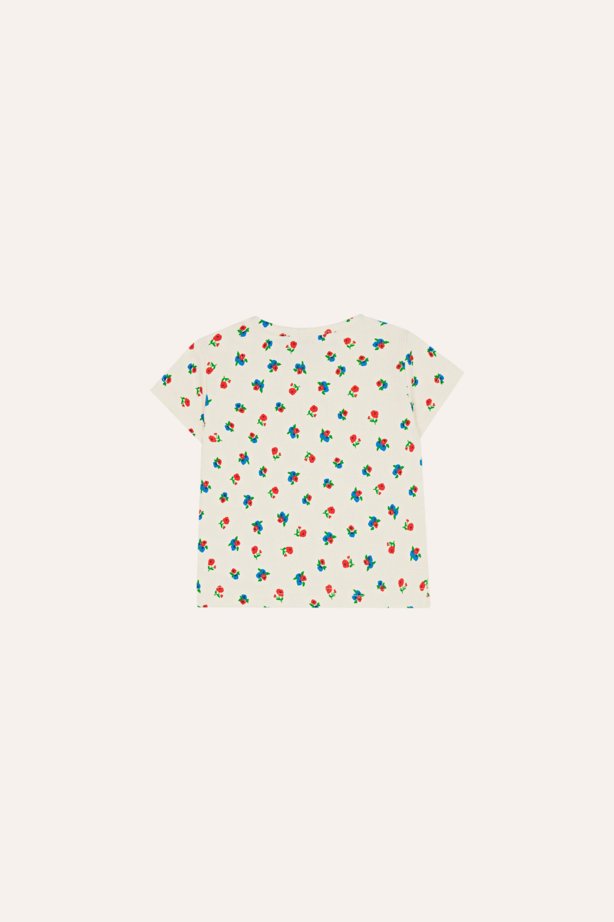 Small Flowers Allover Baby T-Shirt - Ecru