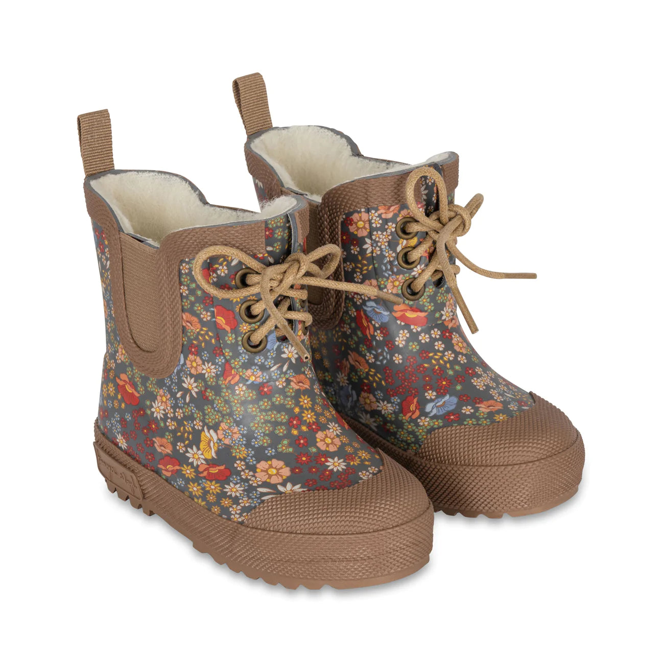 thermo boots with prints - villetta blue