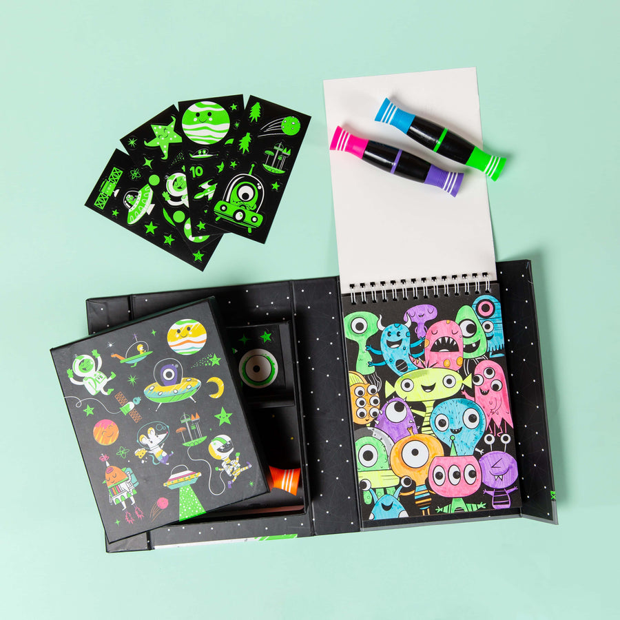 Neon Colouring Set - Outer Space