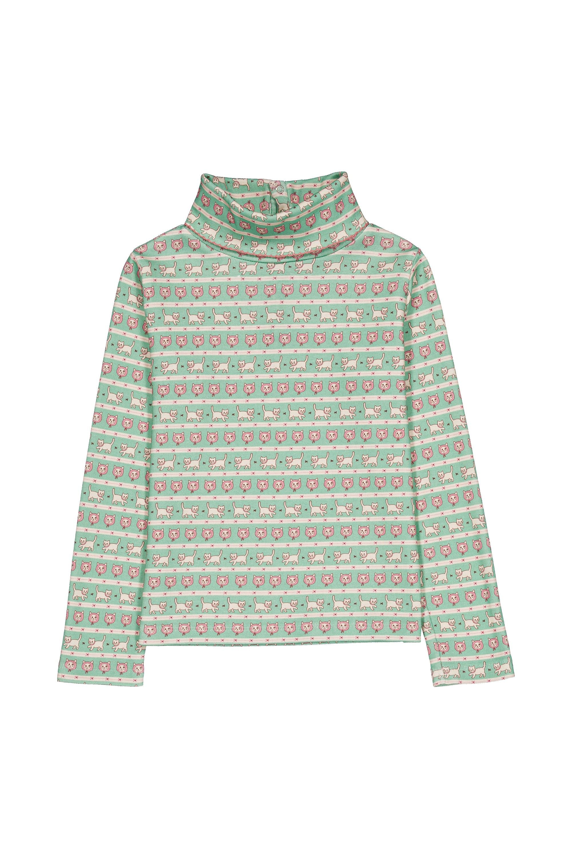 Twiggy Turtleneck - Kitty Aqua