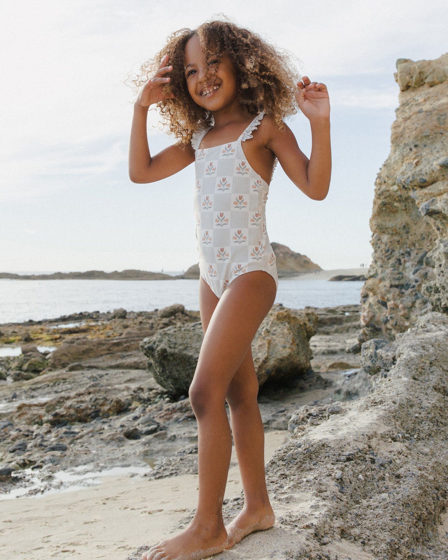 Positano One-Piece || Garden Grid