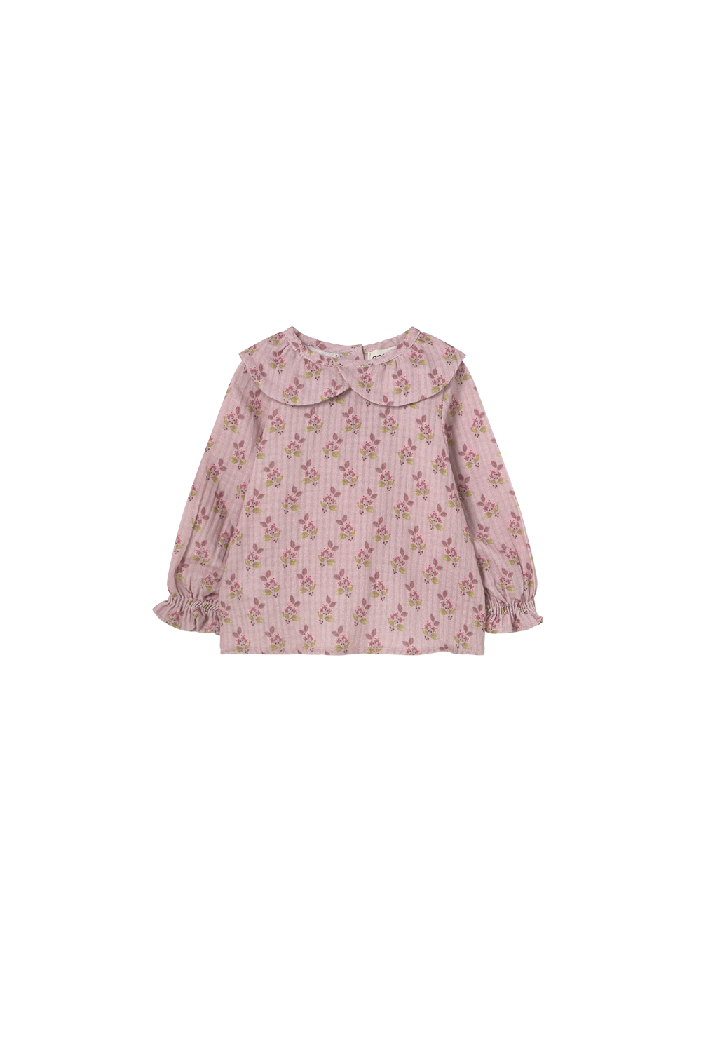Bloom Textured Baby Blouse - Silver Pink