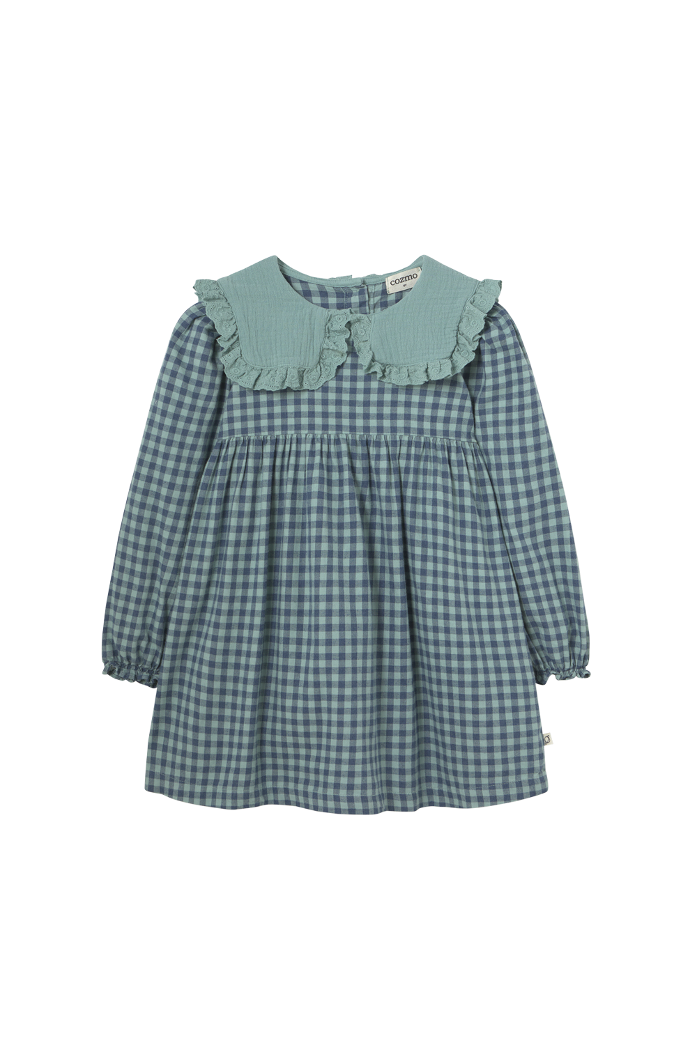 Gingham Flannel Dress - Artic Blue