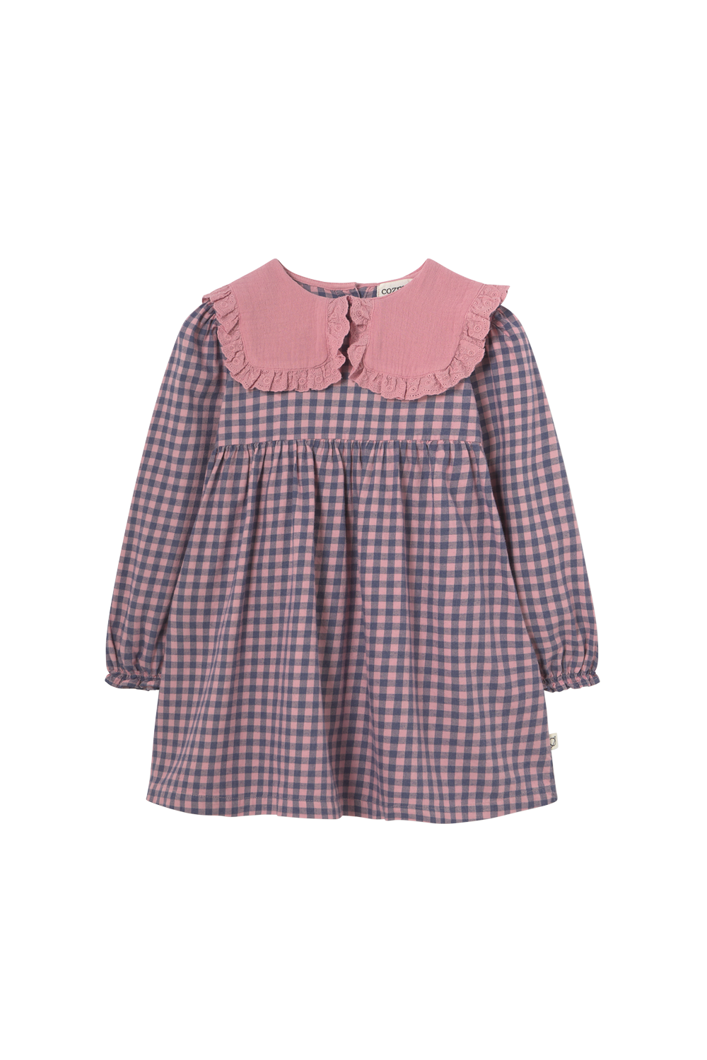 Gingham Flannel Dress - Rose Tea