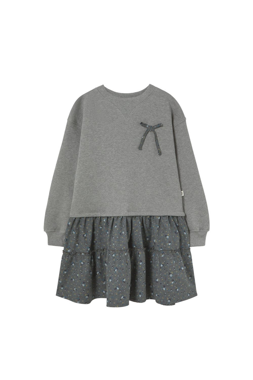 Mélange Fleece Dress - Grey