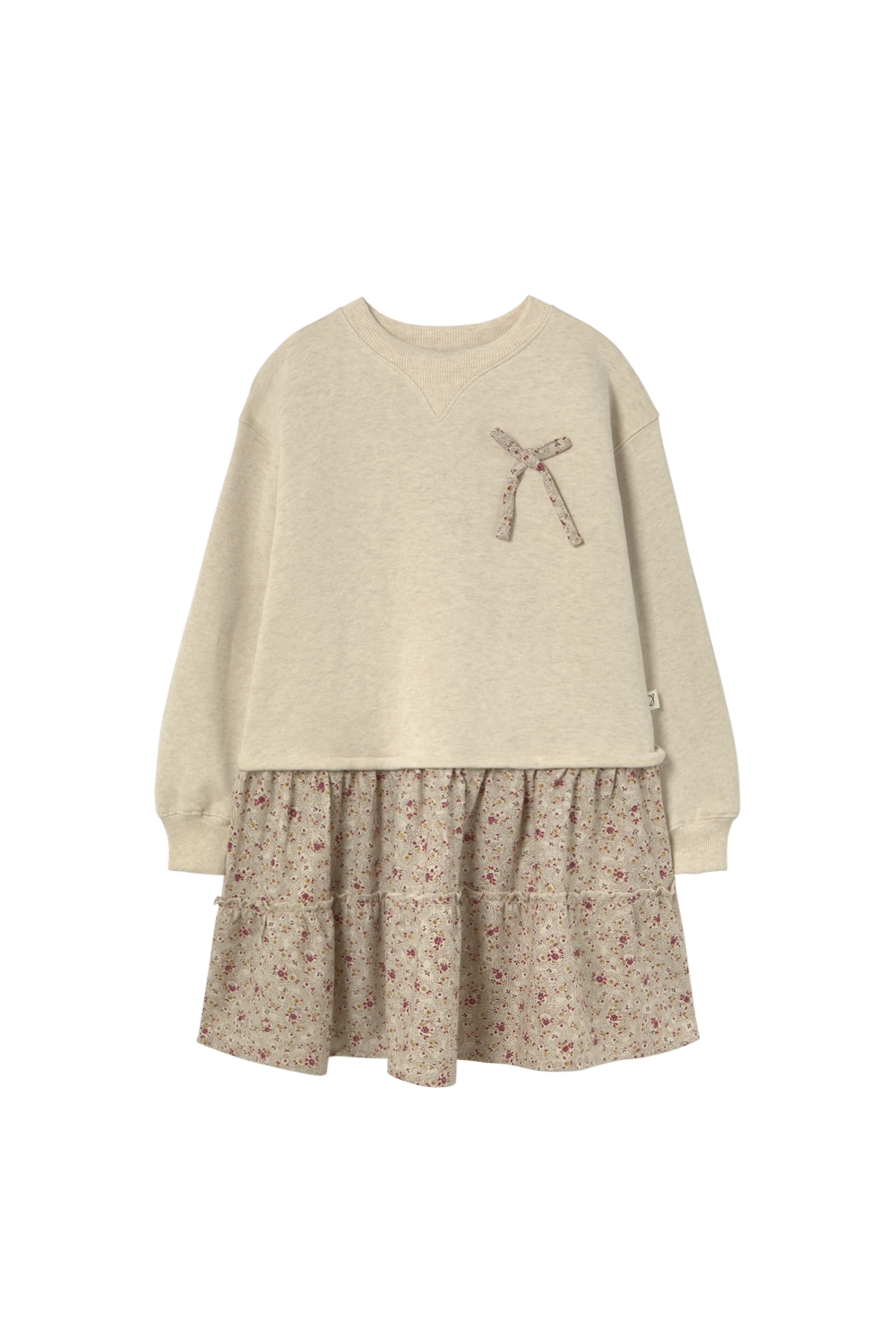 Mélange Fleece Dress - Stone
