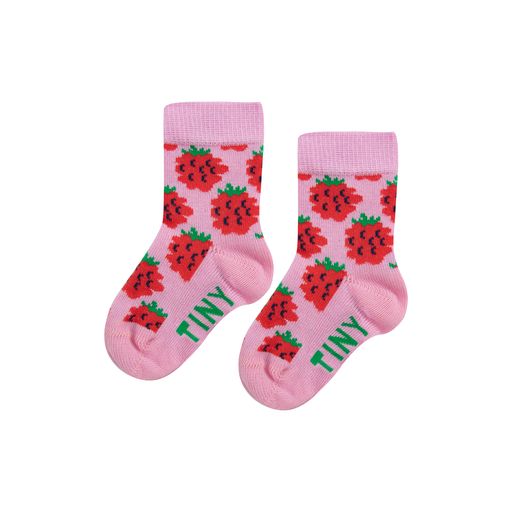 RASPBERRIES MEDIUM SOCKS pink