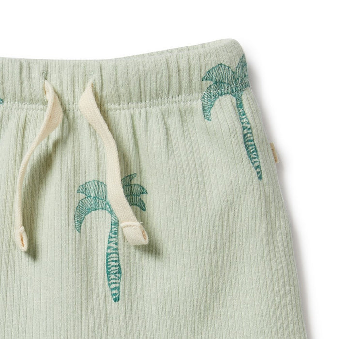 Palm Tree Organic Rib Short