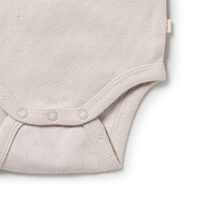 Clay Organic Pointelle Singlet Bodysuit