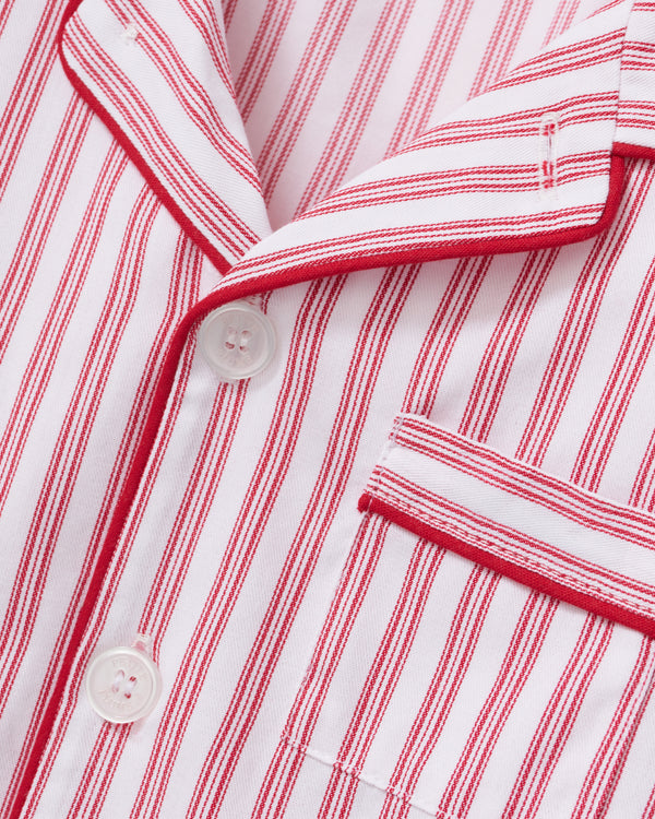 Antique Red Ticking Pajama Set