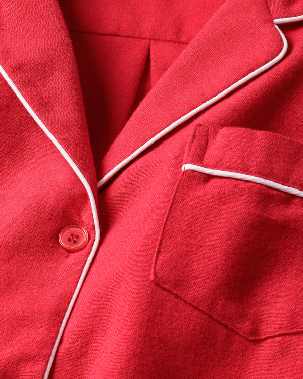 Classic Red Flannel Pajama Set
