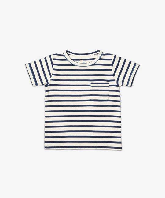 Willie T-Shirt - Navy Sport Stripe