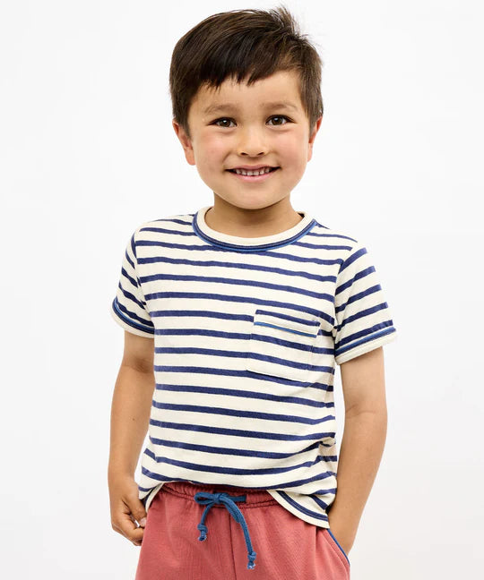 Willie T-Shirt - Navy Sport Stripe