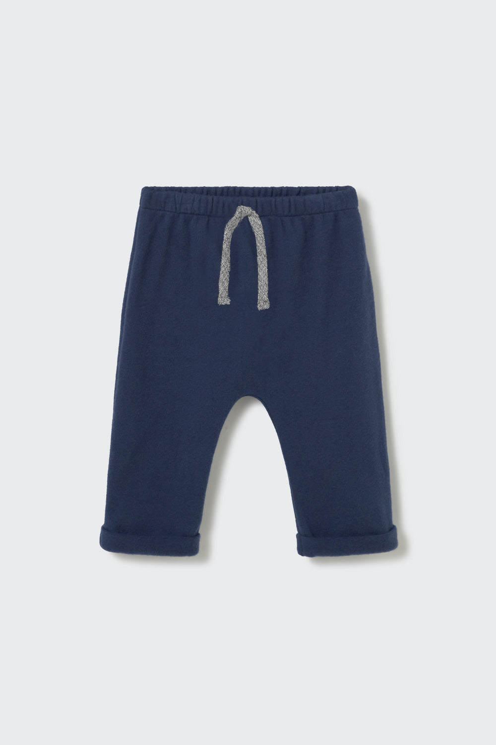 Zack Brushed Soft Knit Baby Pants - Navy