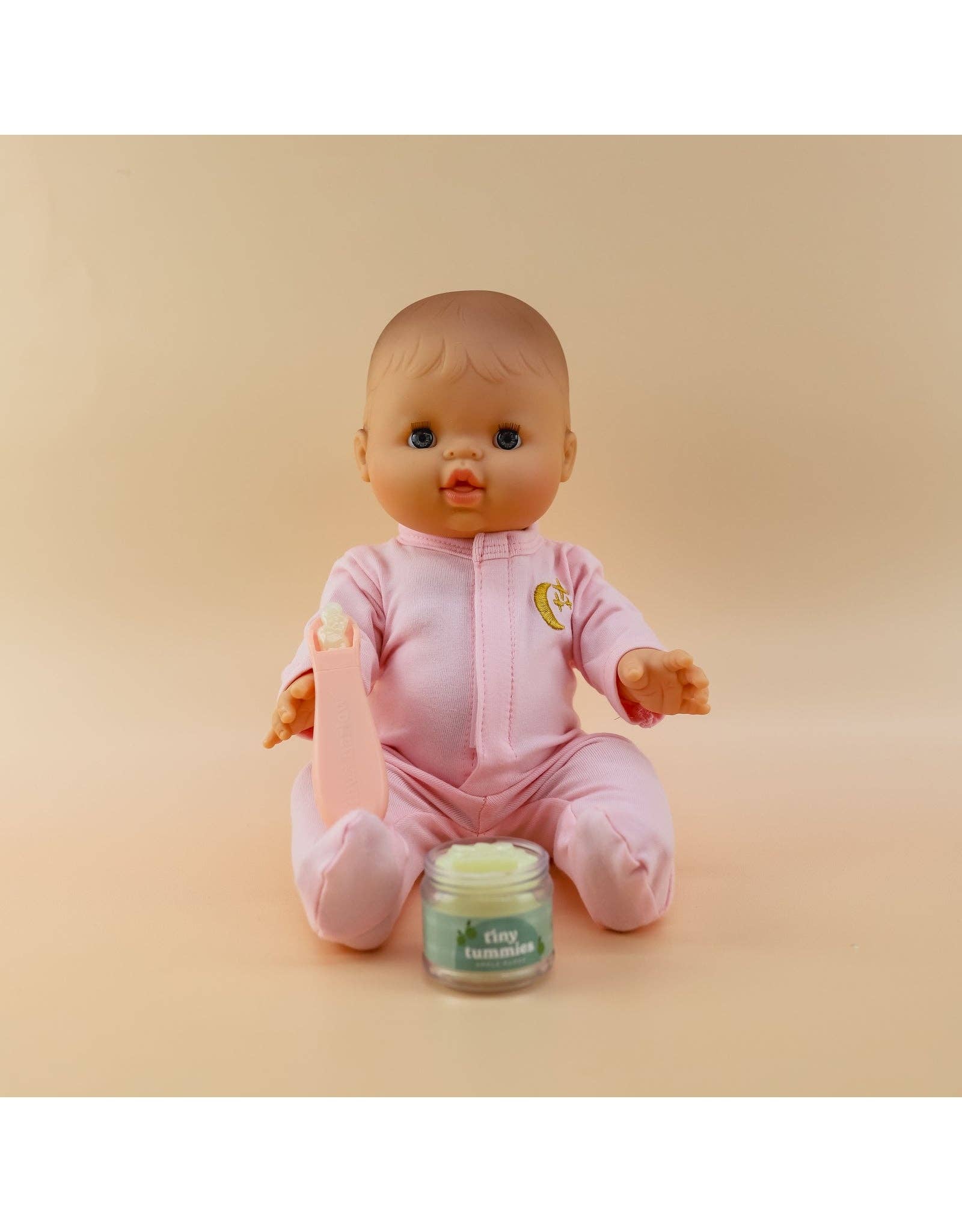 Tiny Tummies - Apple jelly food - Jar and spoon