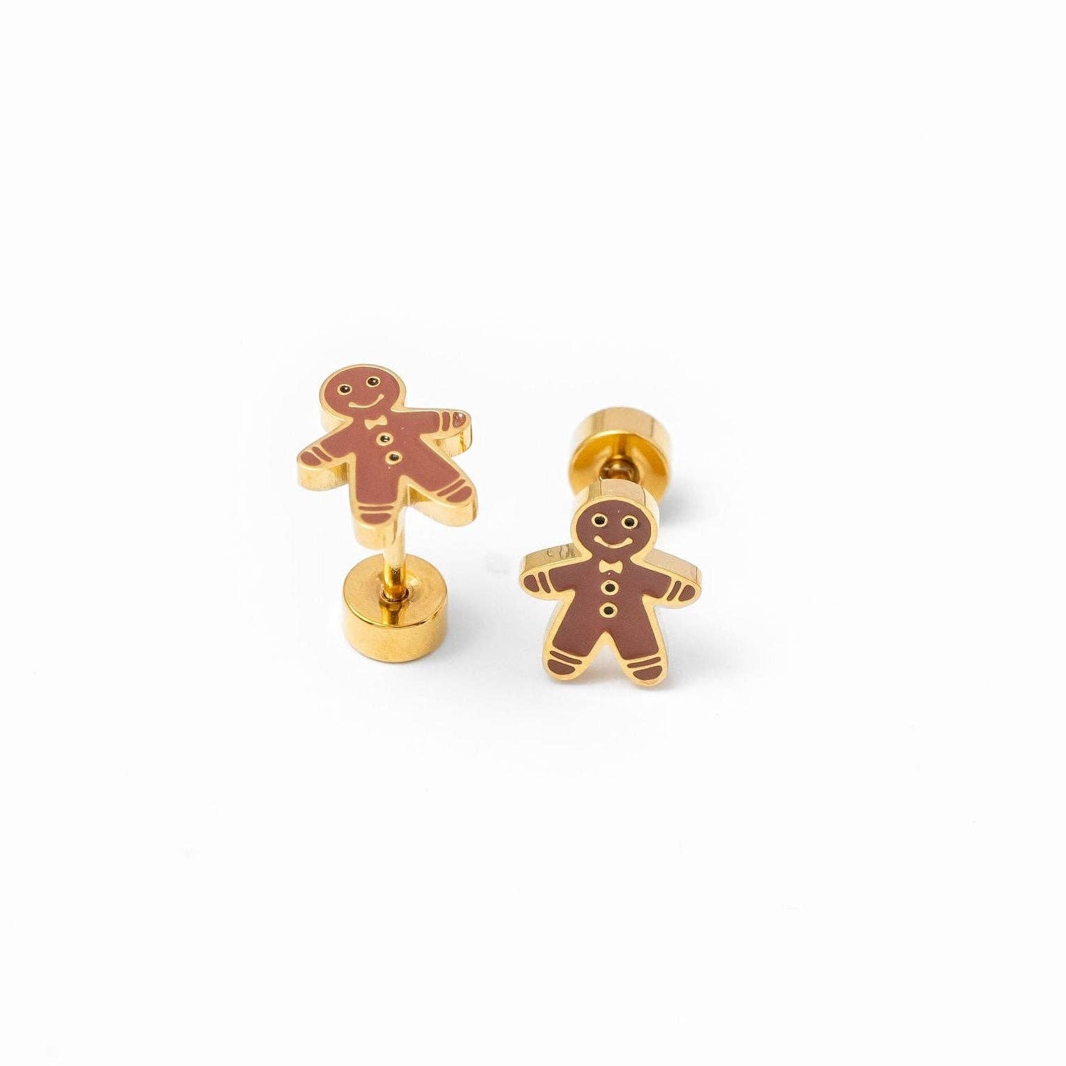 Gingerbread Man Earring