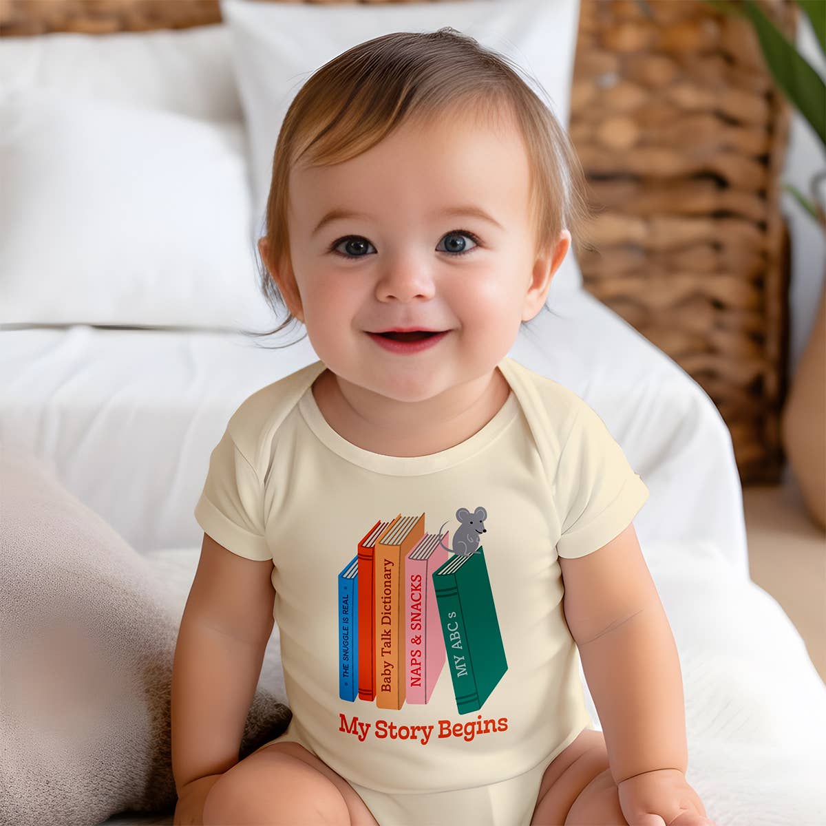 My Story Begins, Baby Bookshelf Baby Bodysuit