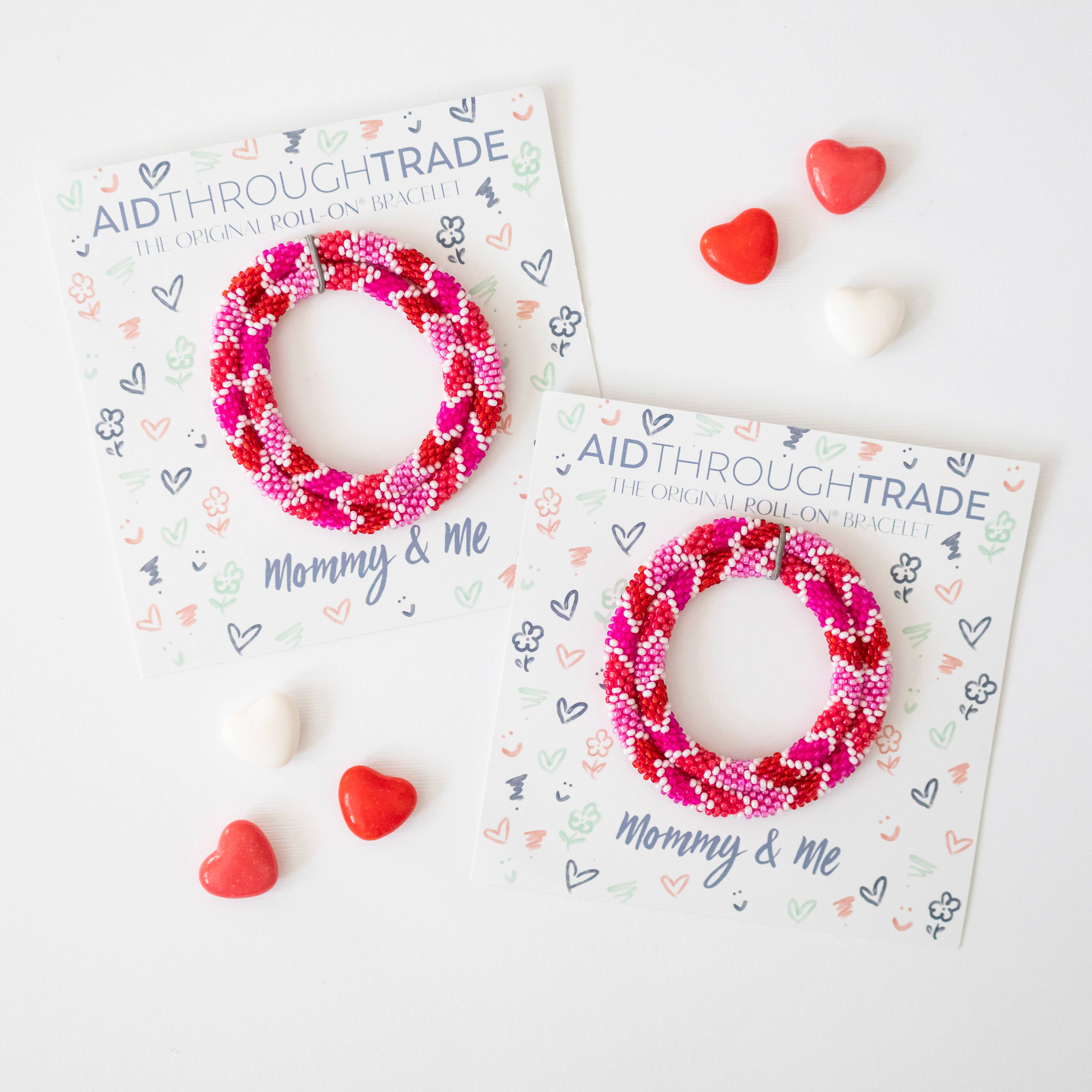 Mommy & Me Roll-On® Bracelets Cupid  - Set of 2