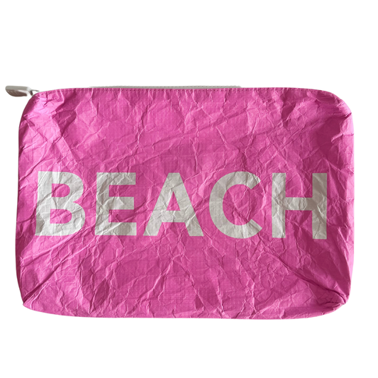 Beach Water Resistant Pouch Pink