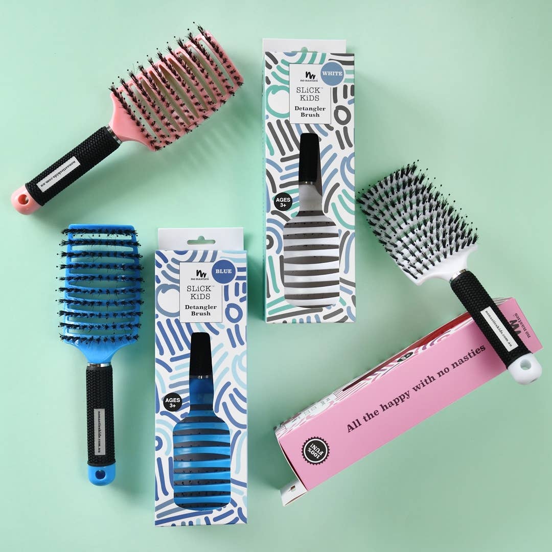 Detangler Hair Tamer Brush: Aqua