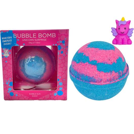 Unicorn Kids Bath Bombs Gift Set with Toys Inside