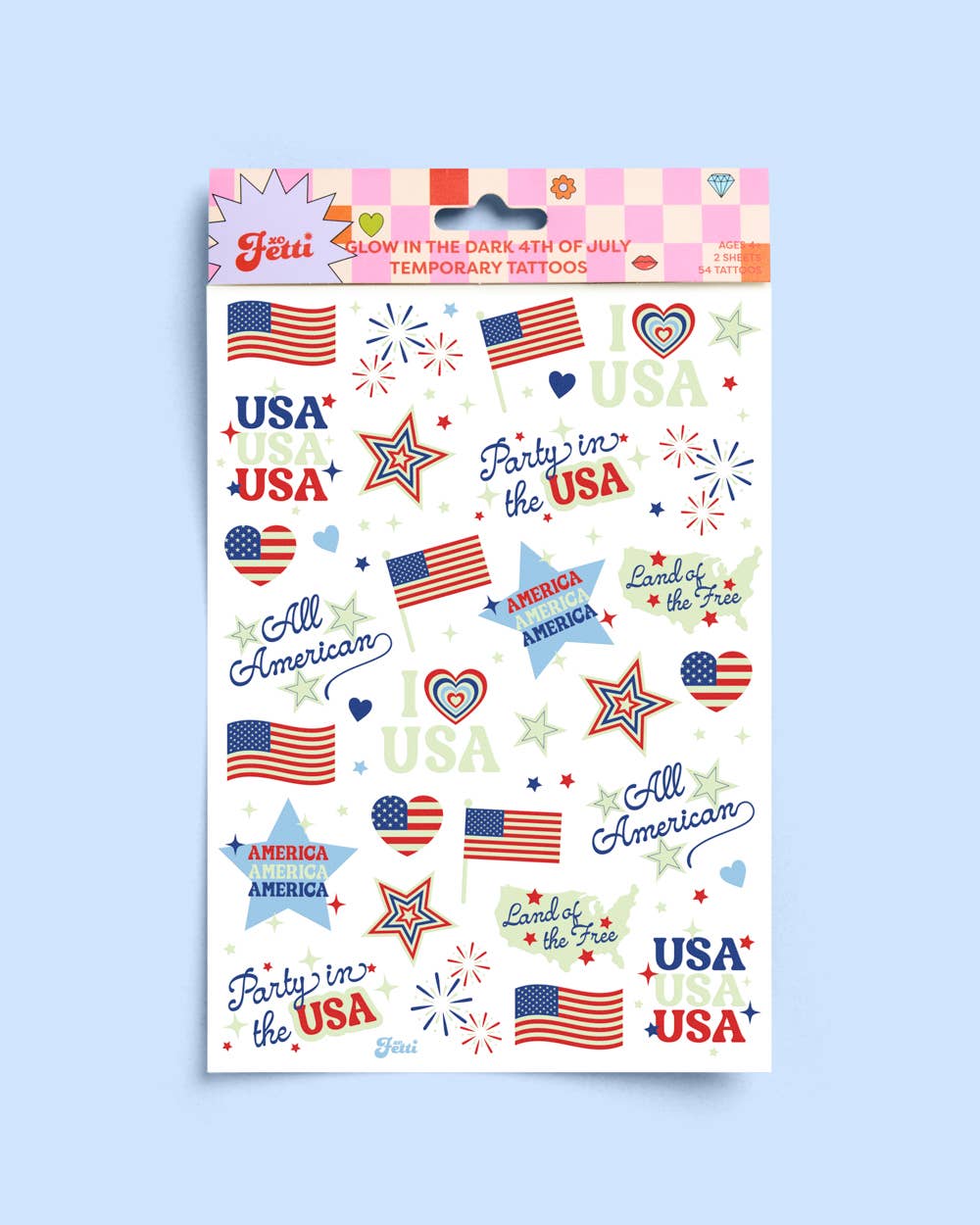 Fourth of July Tattoos | glow in dark, patriotic, usa flag,