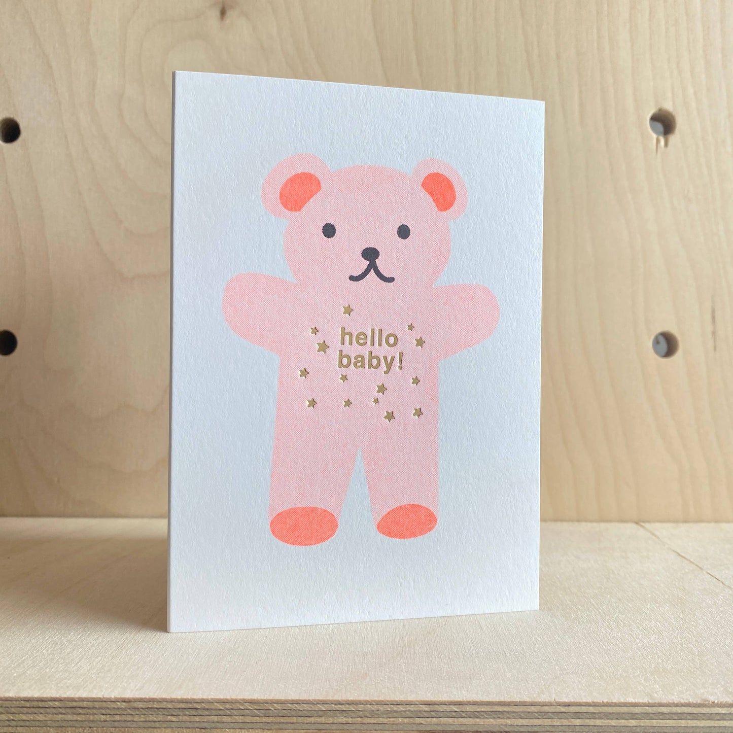Riso Baby Cards  Hello Teddy
