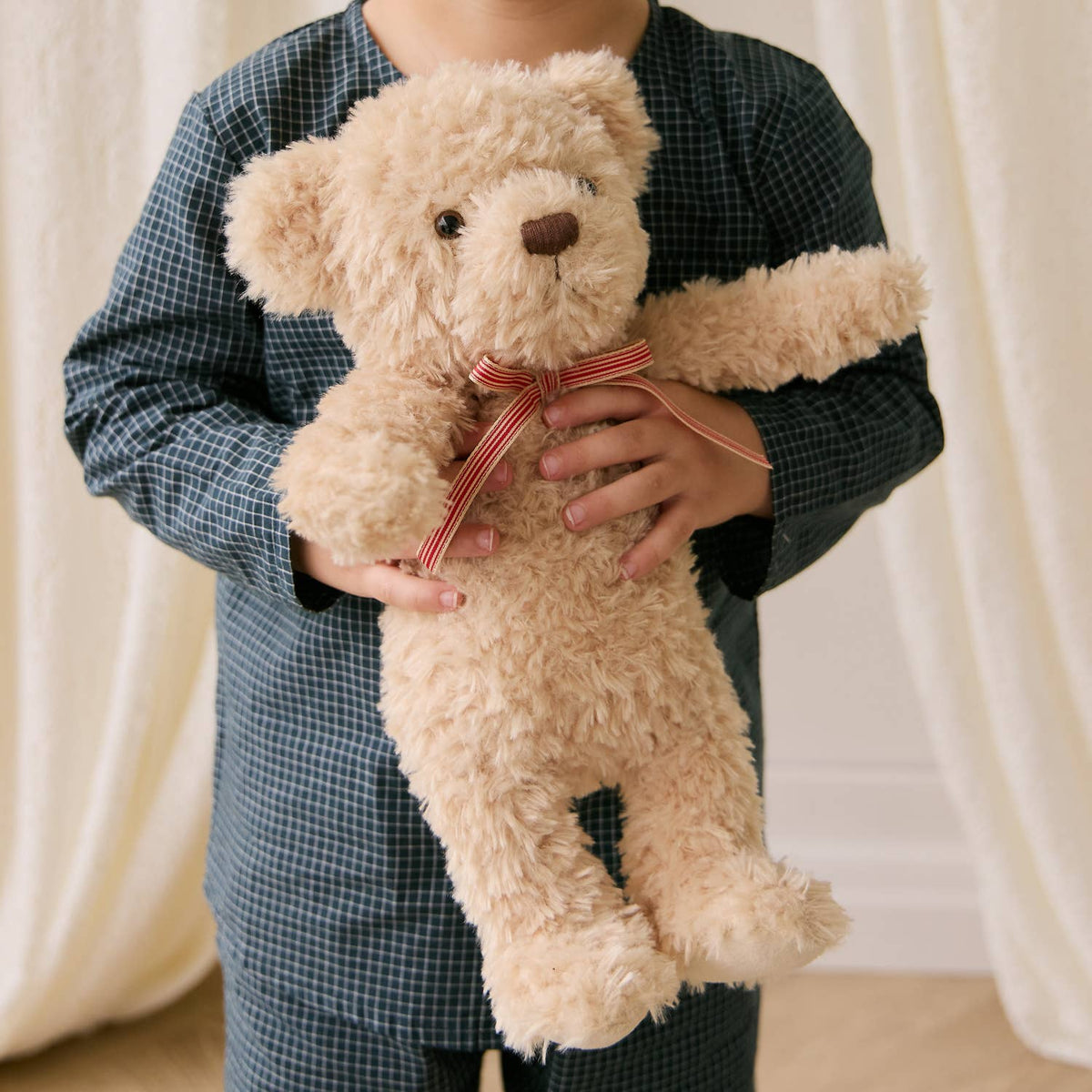 Plush Teddy Bear with Ribbon Bow - Arthur (14")