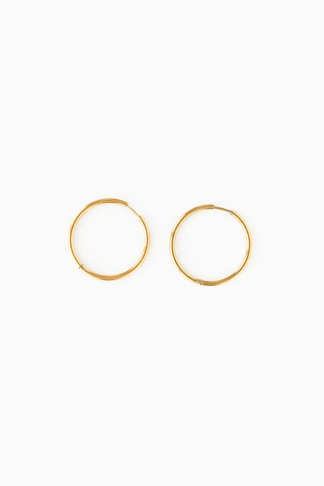 Endless Hoop Thin Gold: Gold / 8 mm