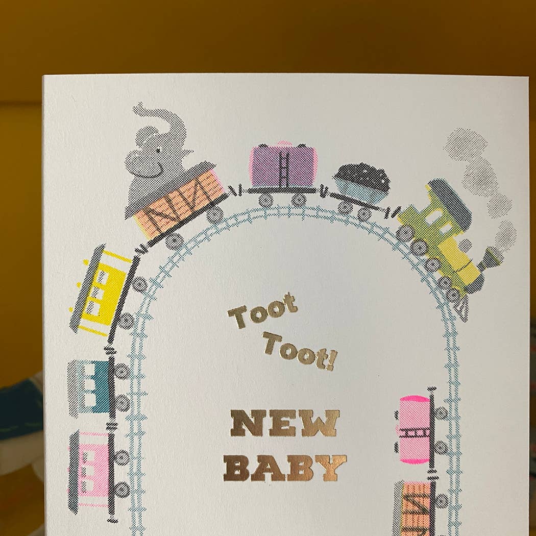 Riso Baby Cards Toot Toot Train