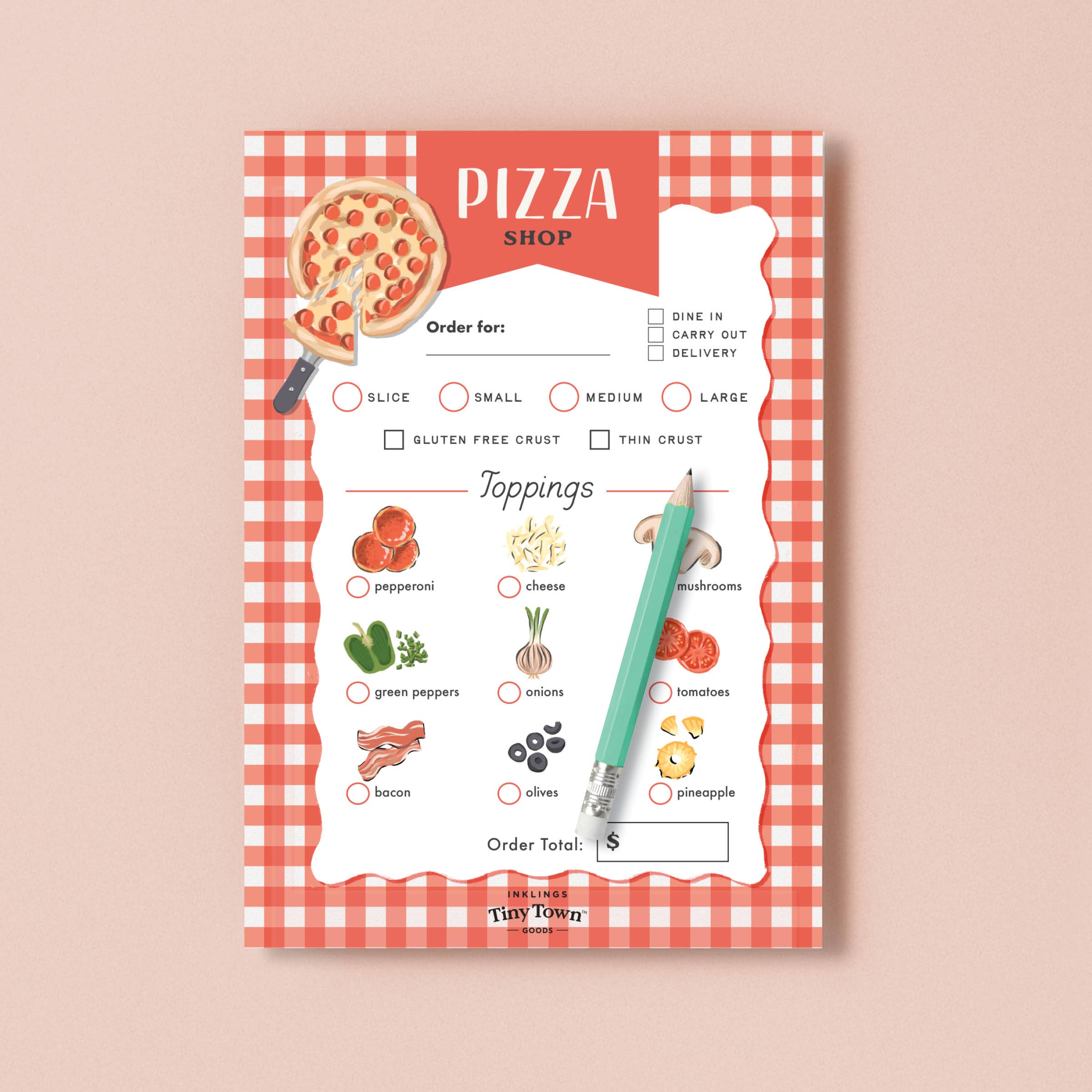 Tiny Town™ Play Notepad - Pizza Shop