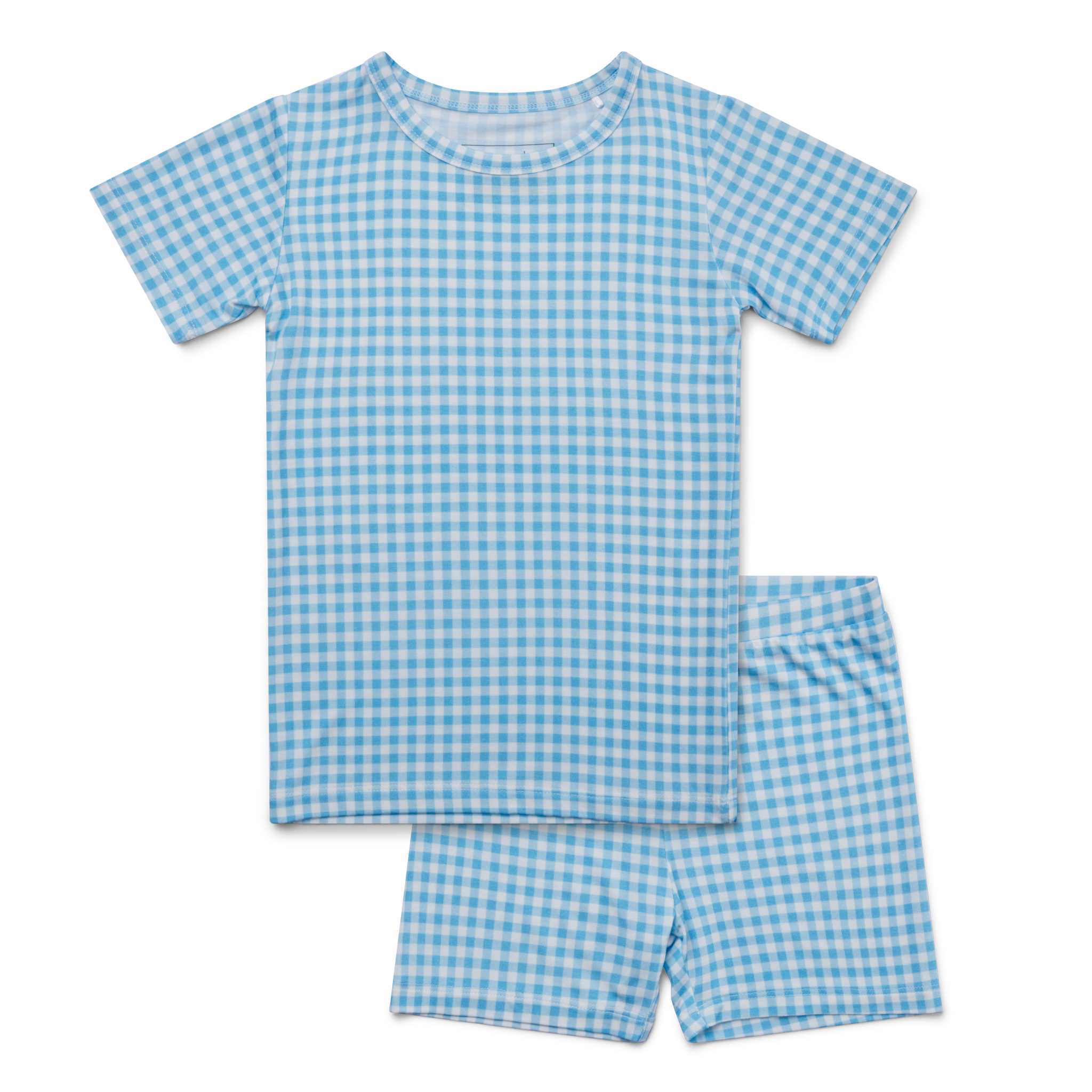 Harbor Gingham Short Sleeve & Shorts Bamboo Toddler Pajama Set