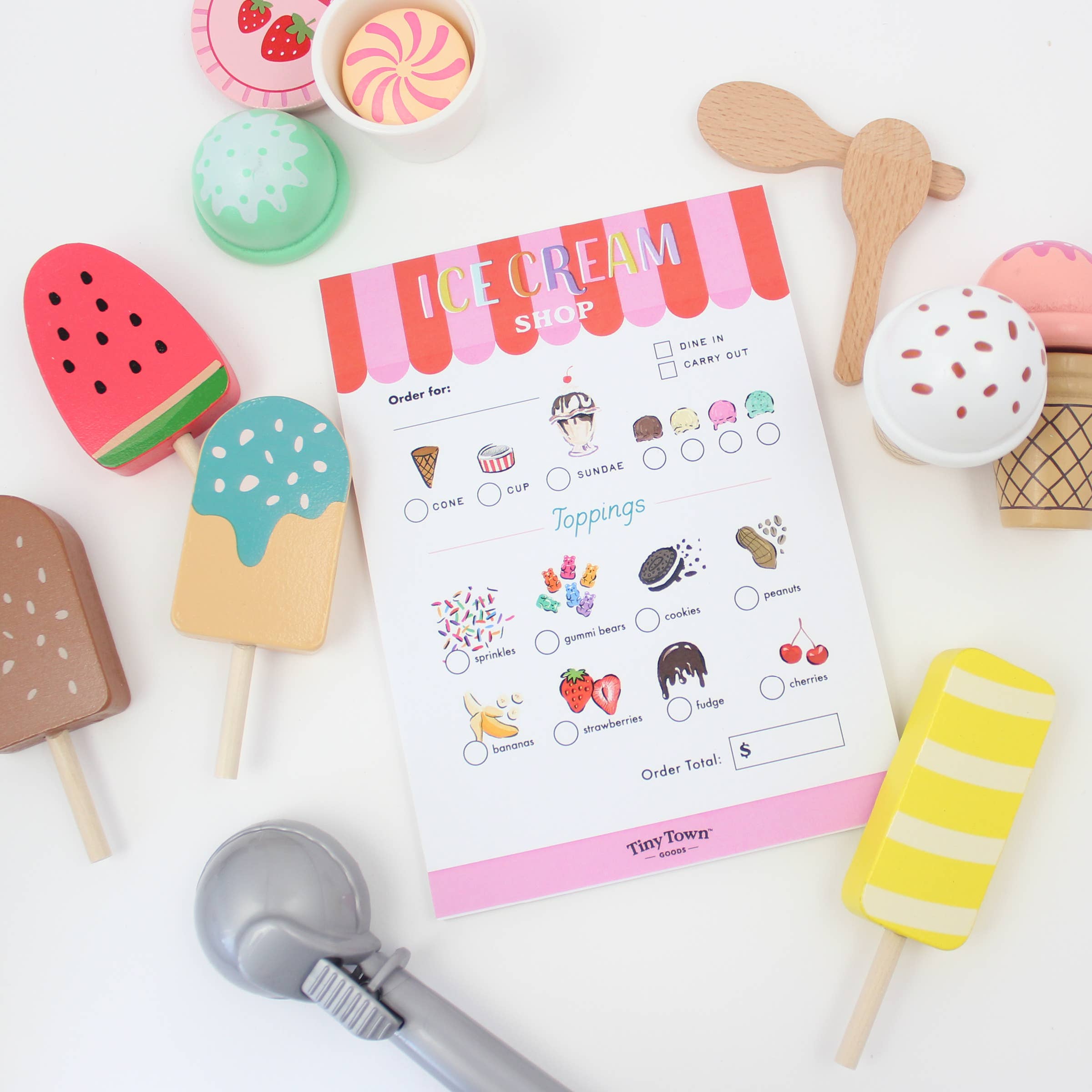 Tiny Town™ Play Notepad - Ice Cream Shop