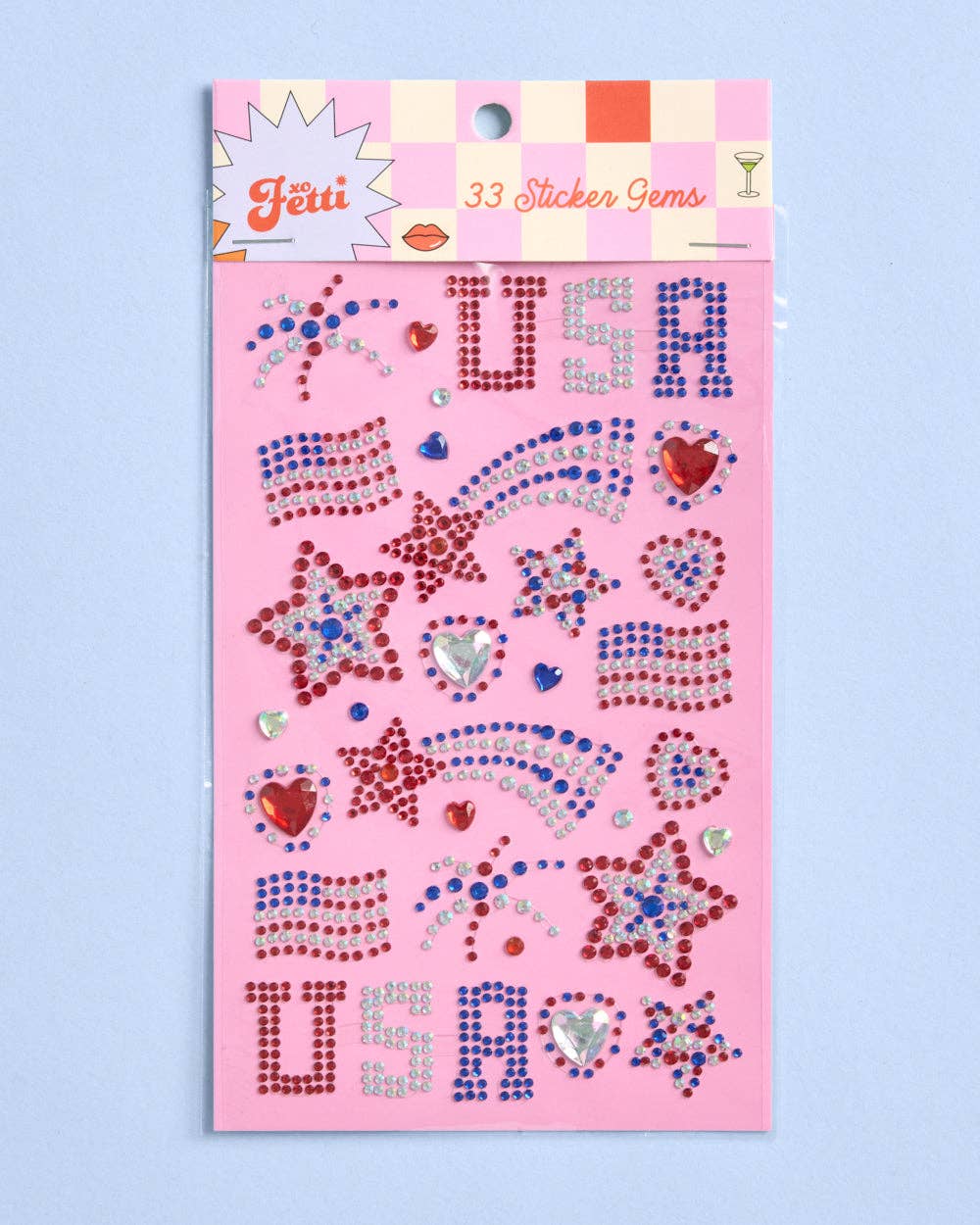 USA Face Gems | patriotic, fourth july, festival, americana