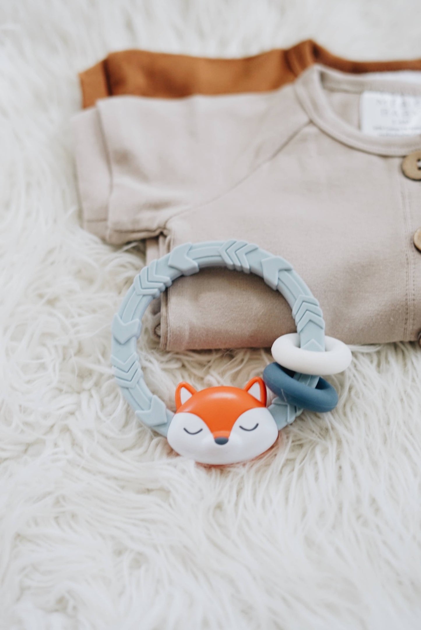 Ritzy Rattle™ Silicone Teether Rattles: Cactus
